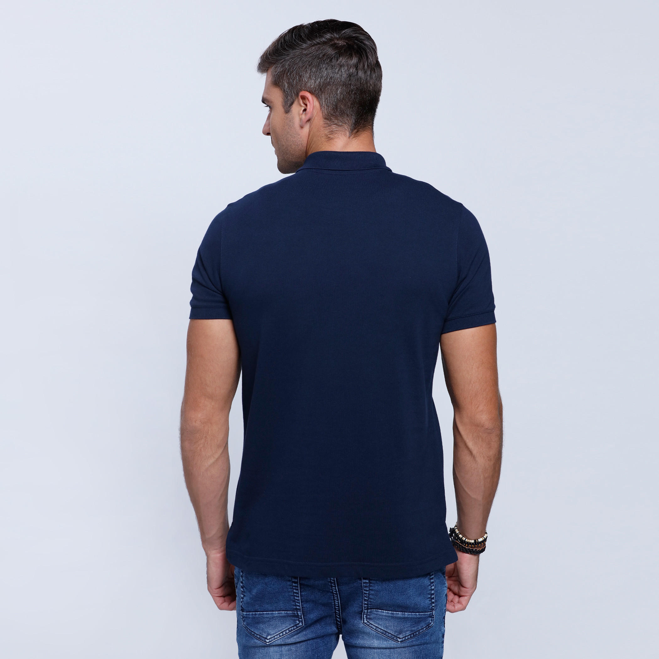 Polo Neck T-Shirt with Short Sleeves-men-clothing-tshirtsandpolos-polos-image-4