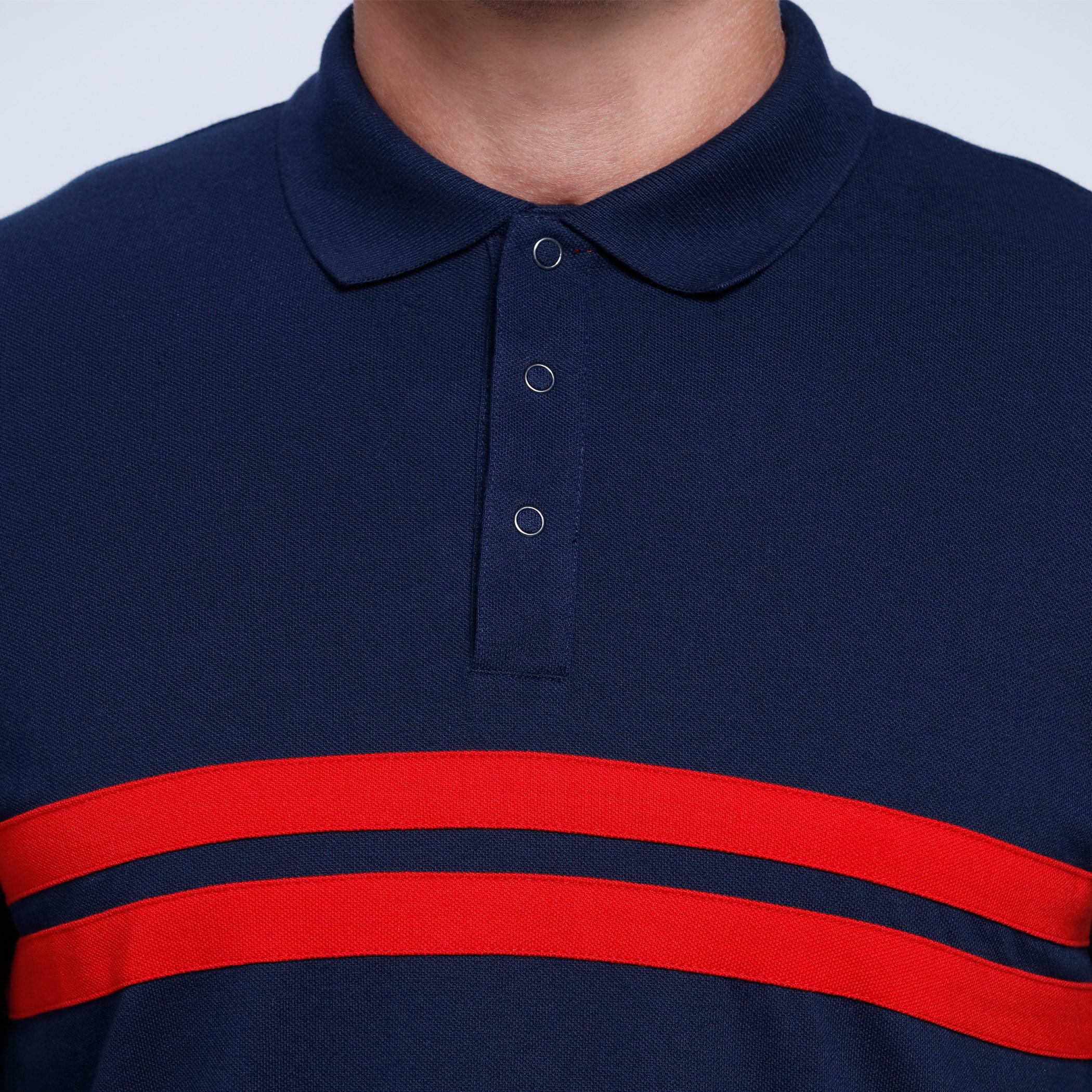 Polo Neck T-Shirt with Short Sleeves-men-clothing-tshirtsandpolos-polos-image-2