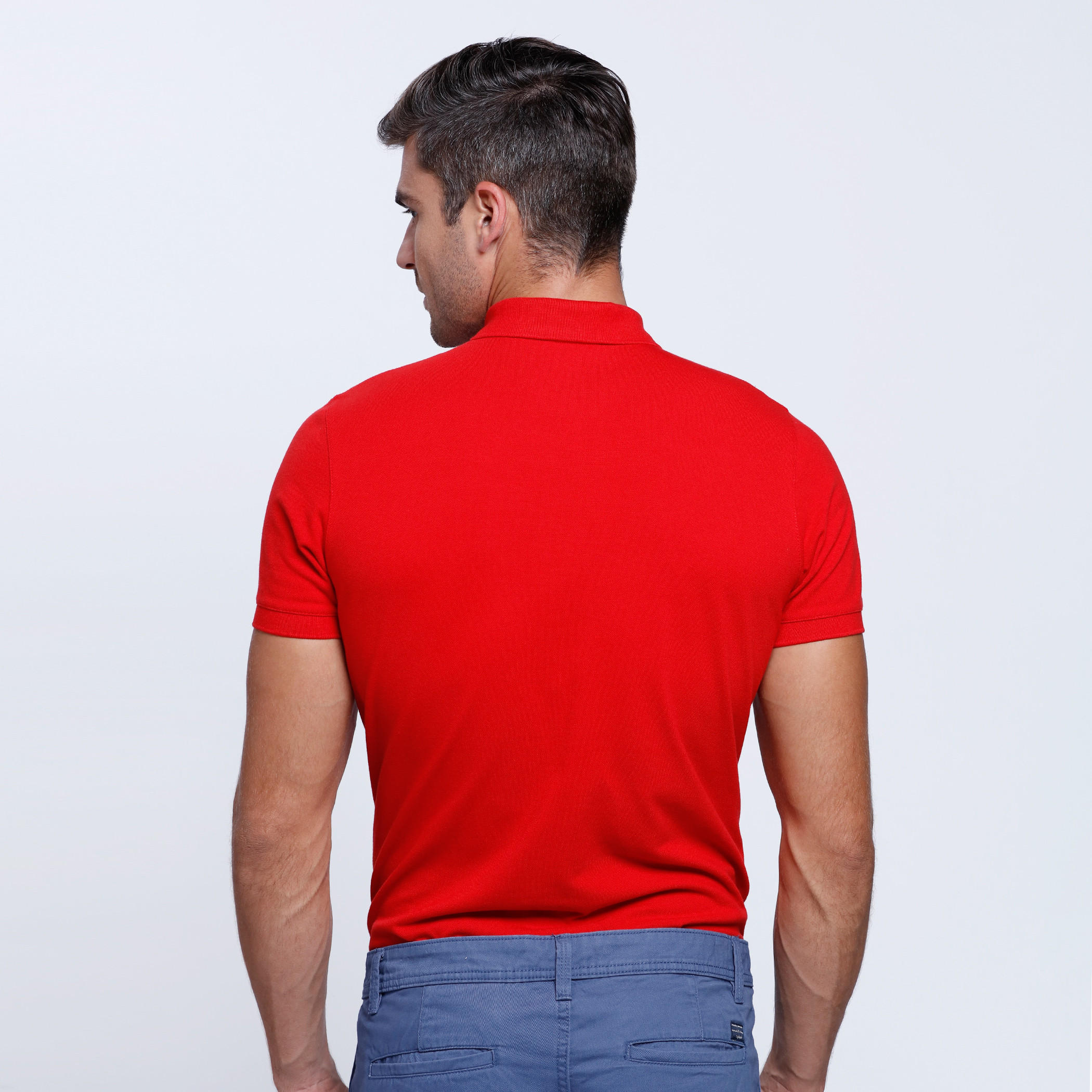 Polo Neck T-Shirt with Short Sleeves-men-clothing-tshirtsandpolos-polos-image-7