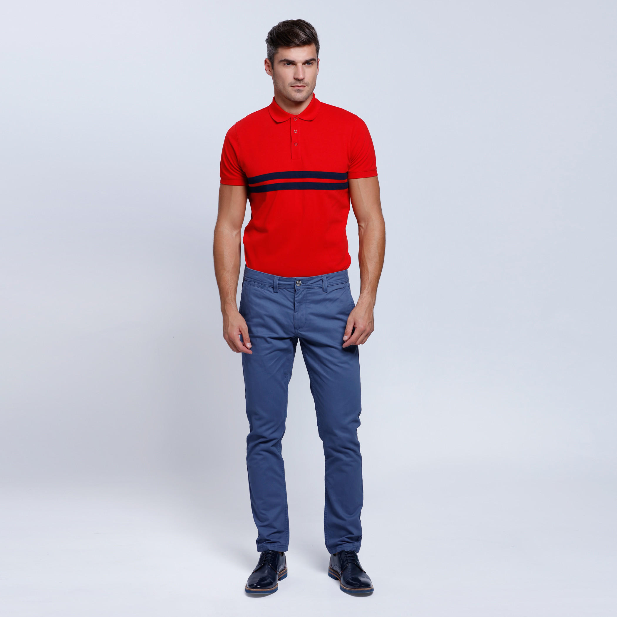 Polo Neck T-Shirt with Short Sleeves-men-clothing-tshirtsandpolos-polos-image-10