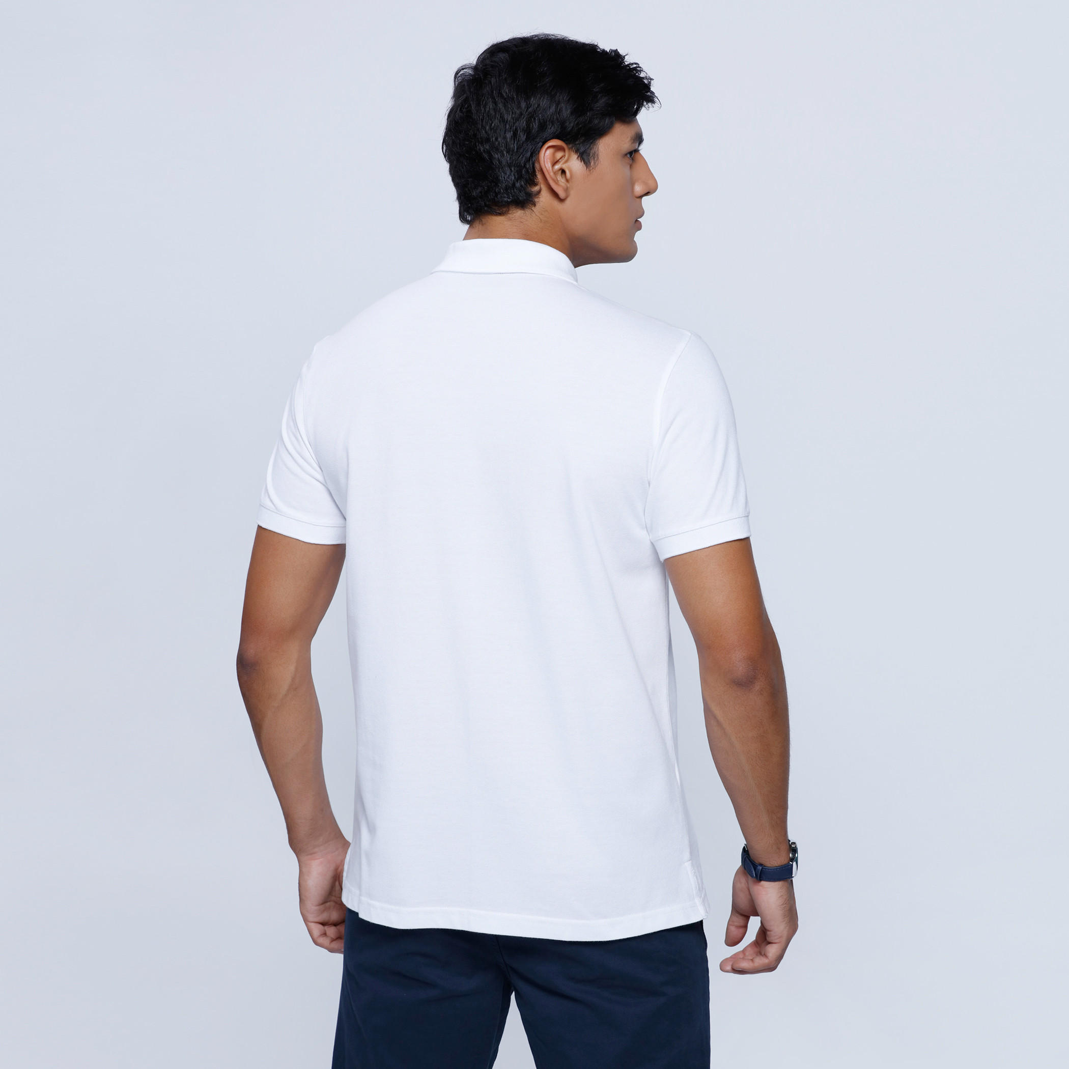 Polo Neck T-Shirt with Short Sleeves-men-clothing-tshirtsandpolos-polos-image-2