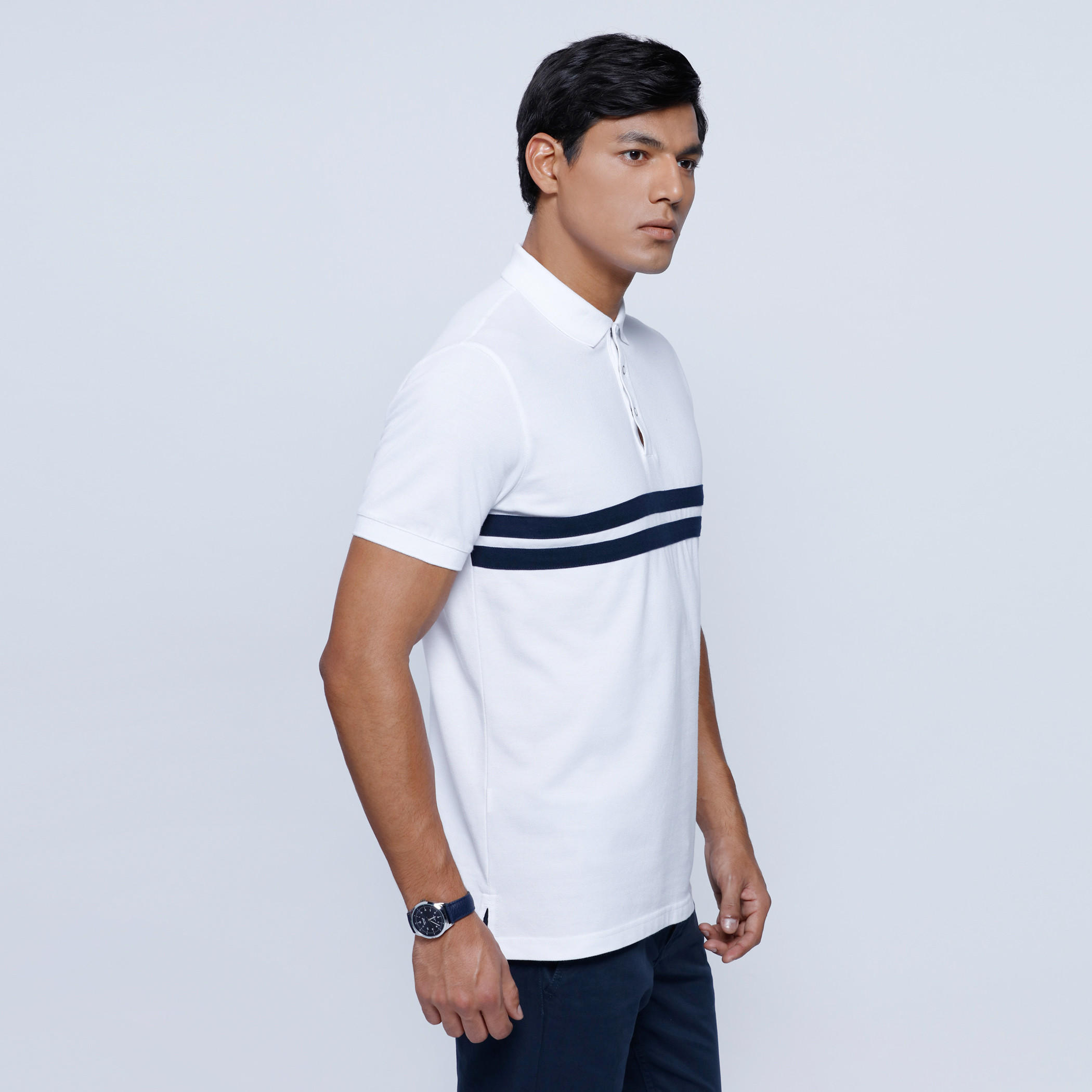 Polo Neck T-Shirt with Short Sleeves-men-clothing-tshirtsandpolos-polos-image-3
