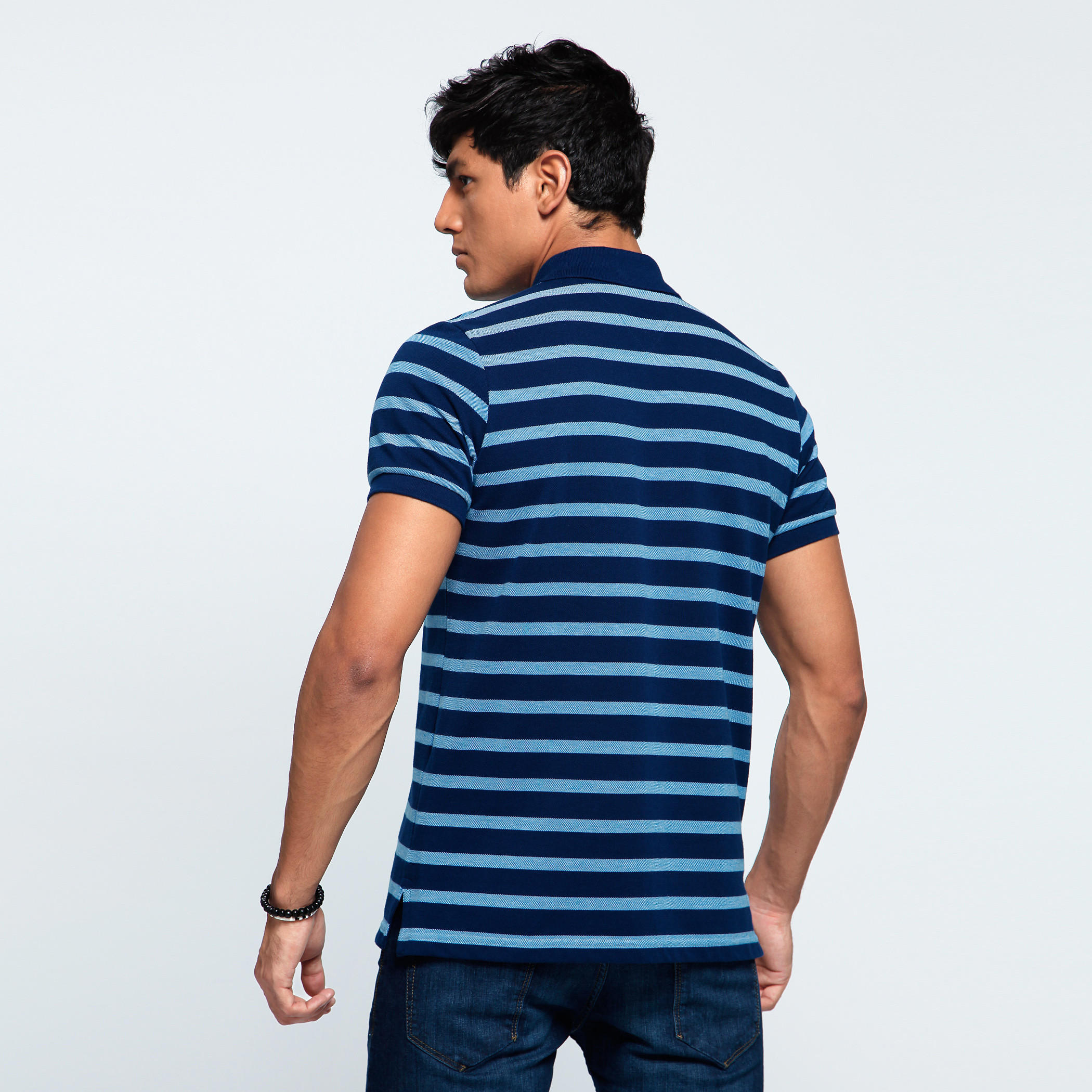 Printed T-Shirt with Polo Neck and Short Sleeves-men-clothing-tshirtsandpolos-polos-image-2