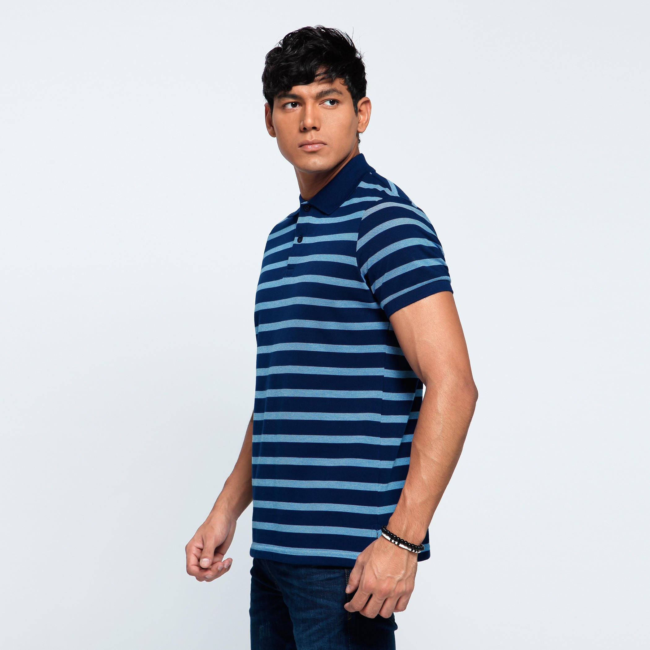 Printed T-Shirt with Polo Neck and Short Sleeves-men-clothing-tshirtsandpolos-polos-image-3