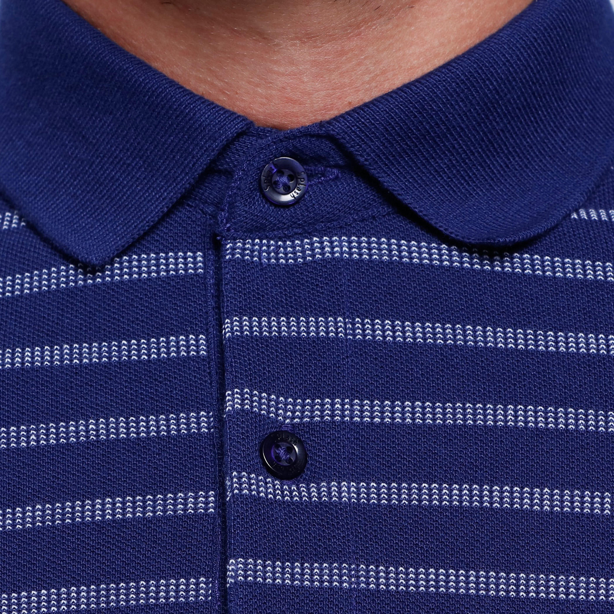 Striped T-Shirt with Polo Neck and Short Sleeves-men-clothing-tshirtsandpolos-polos-image-4