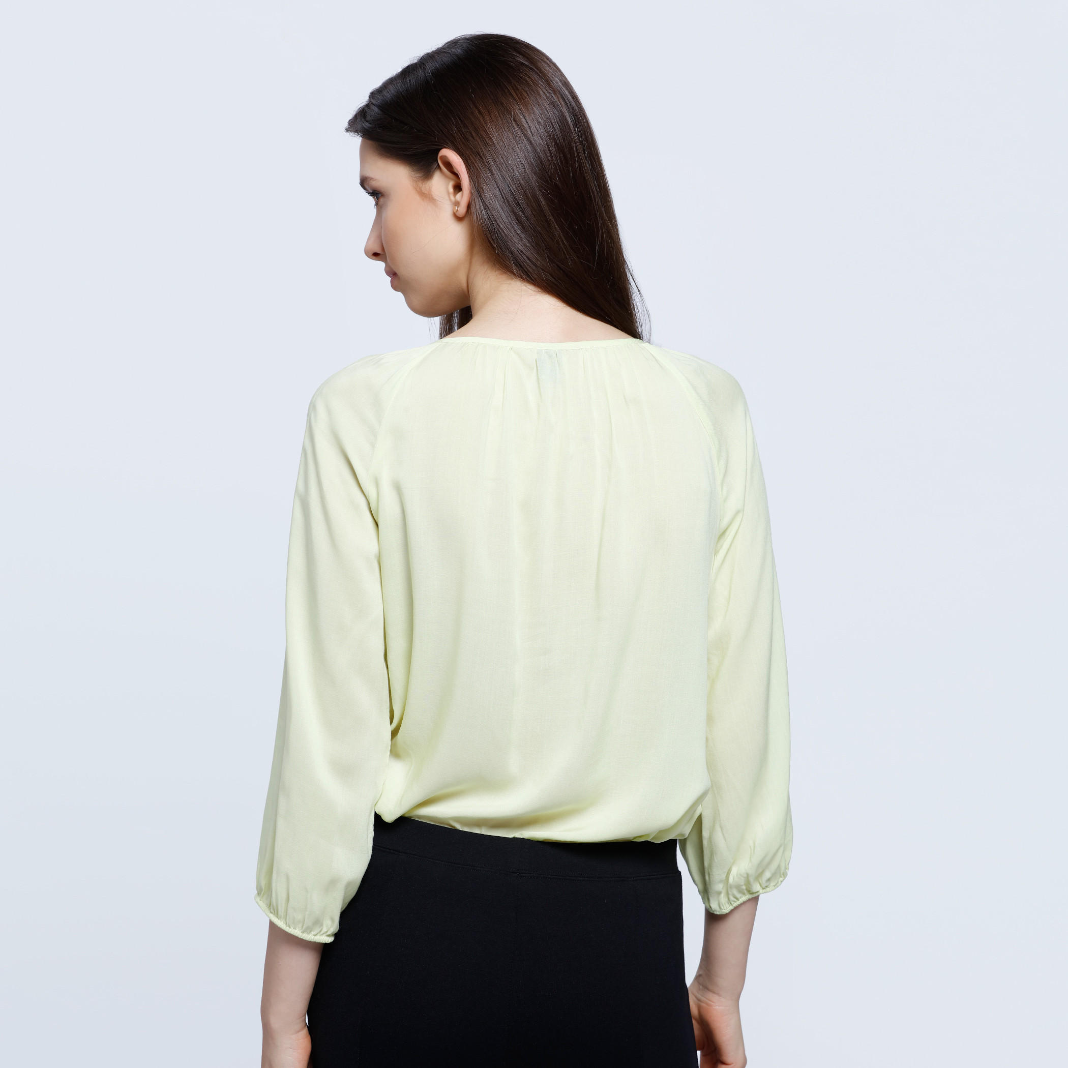 Henley Neck Top with 3/4 Sleeves-women-clothing-shirtsandblouses-blouses-image-2