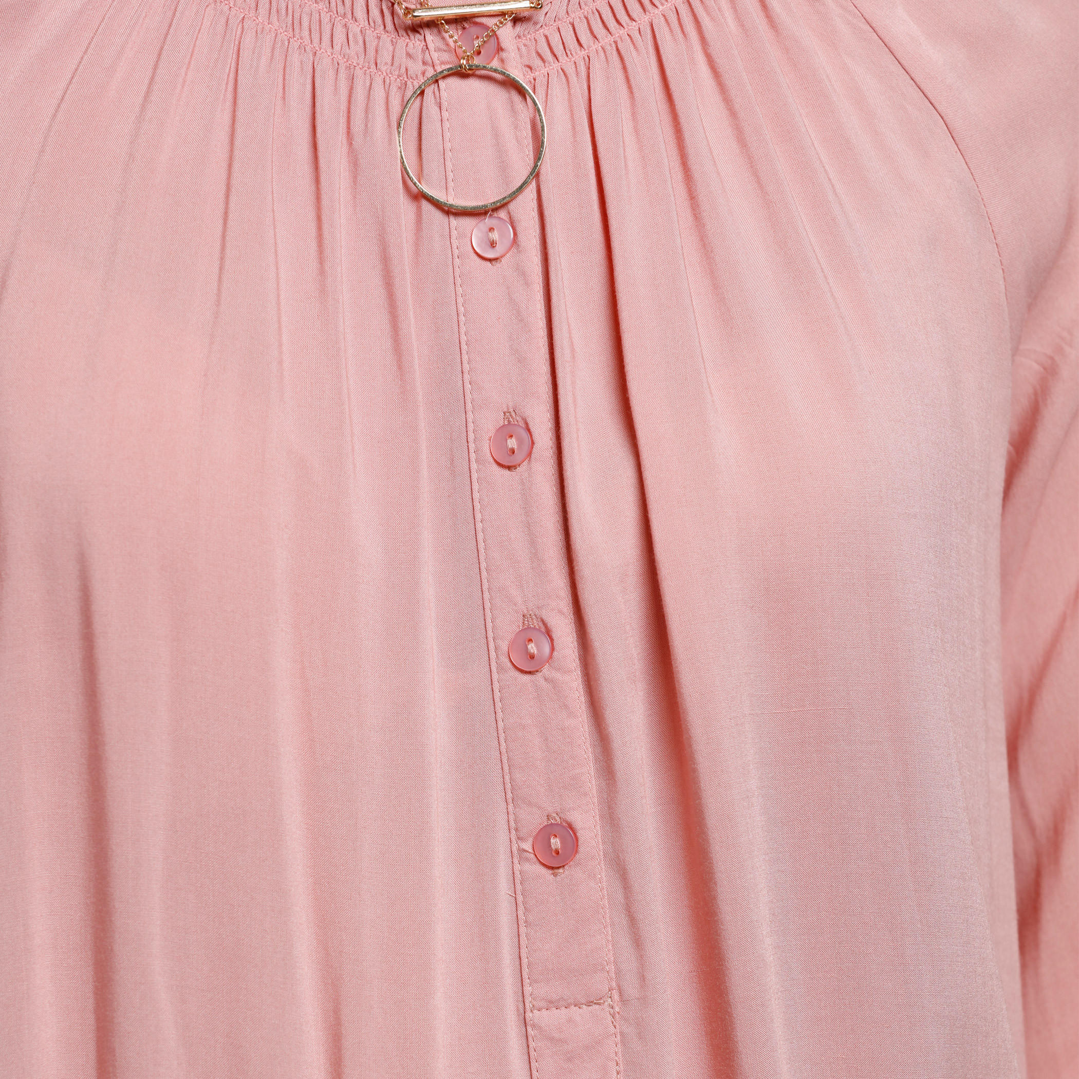 Round Neck Top with 3/4 Sleeves-women-clothing-tshirts-image-2