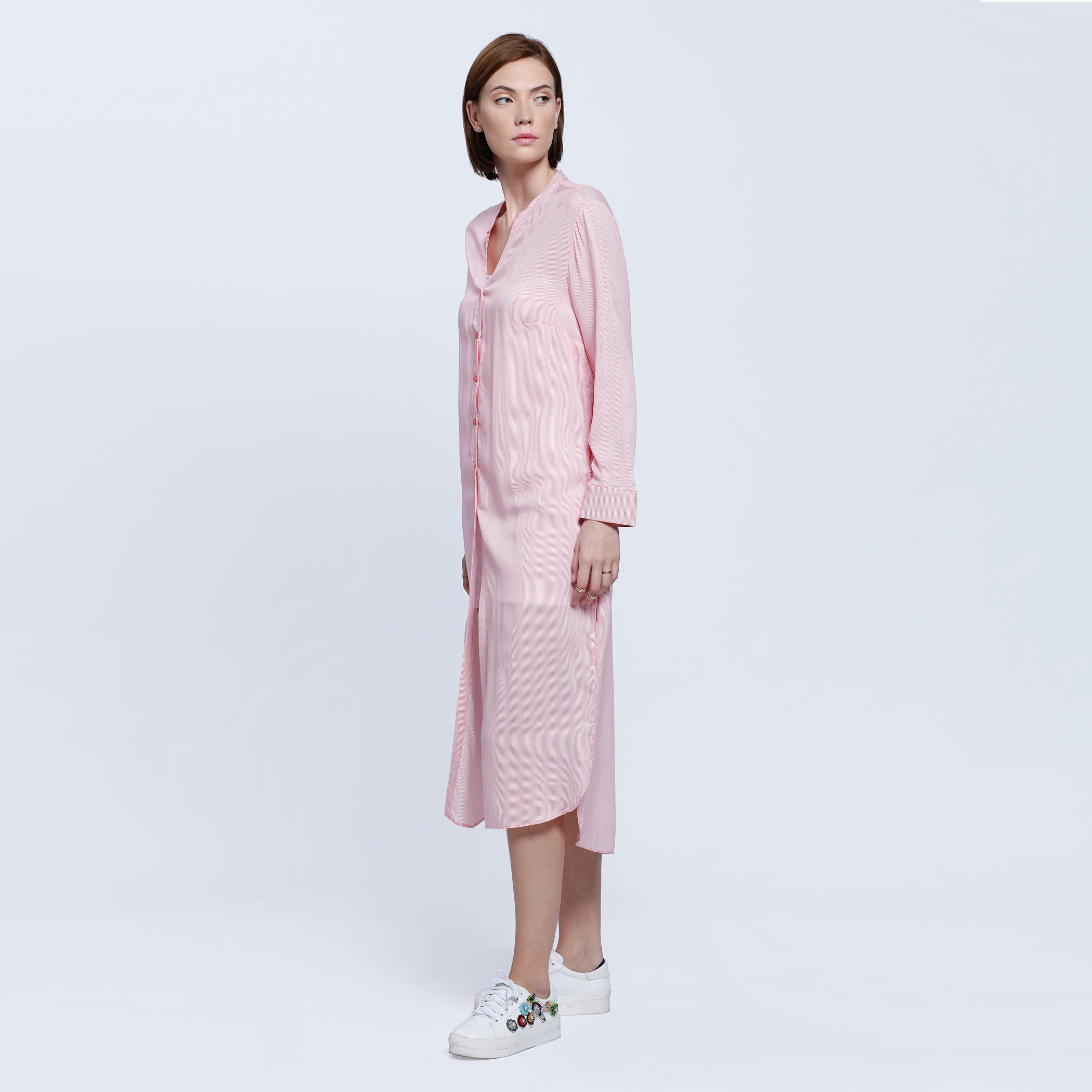 Long Top with Button Placket and Long Sleeves-women-clothing-tshirts-image-3