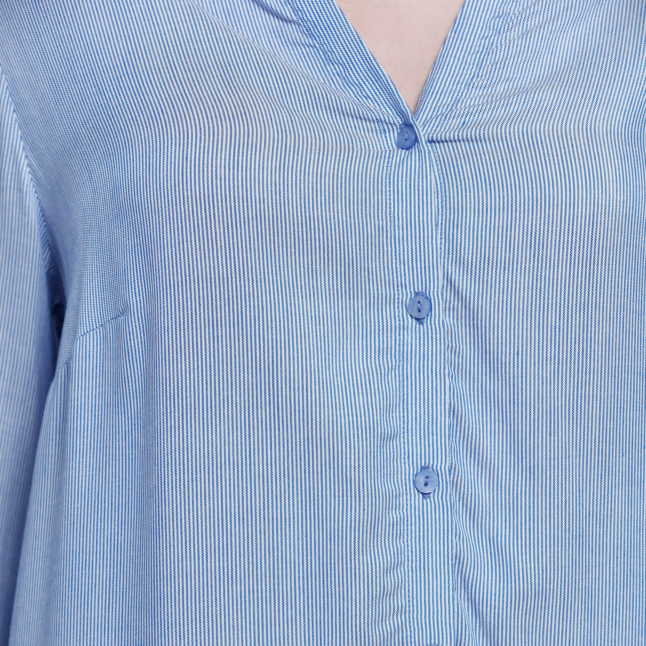 Long Top with Button Placket and Long Sleeves-women-clothing-tshirts-image-9