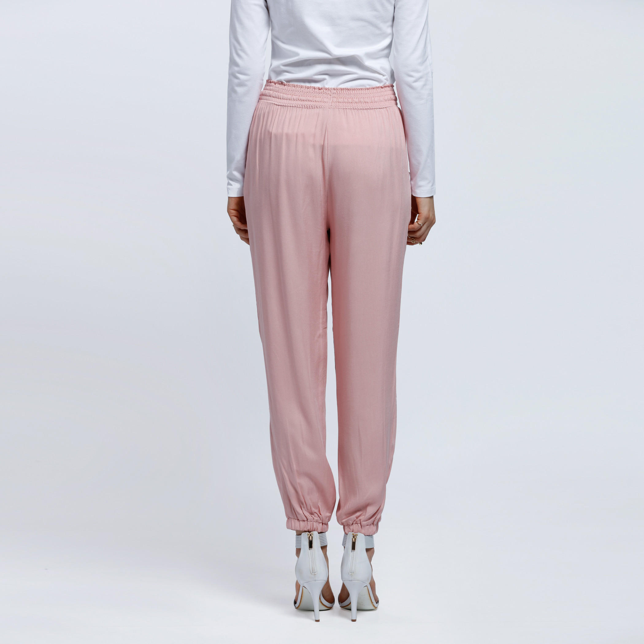 Woven Harem Pants with Elasticised Cuffs-women-clothing-bottoms-trousers-image-12