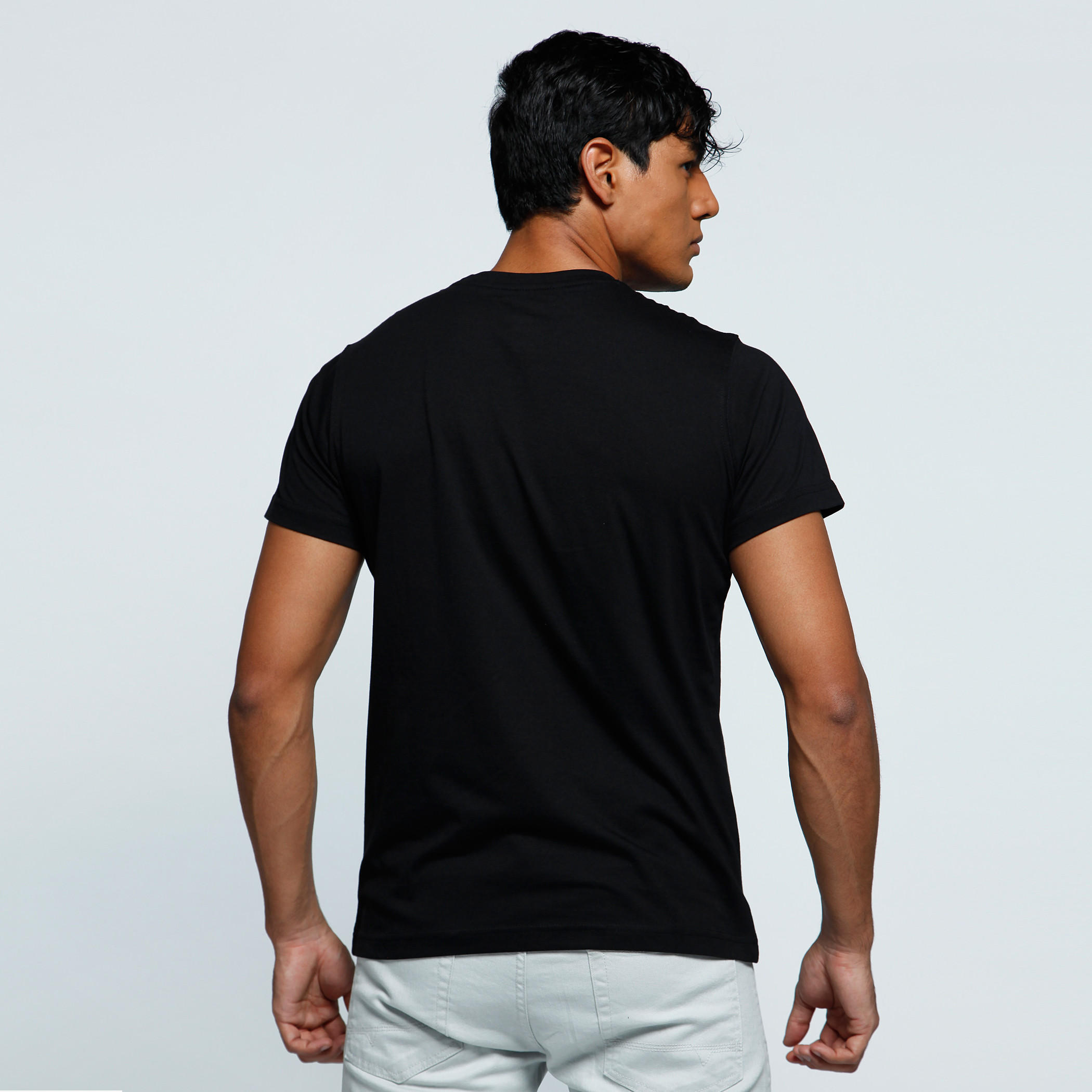 Printed T-Shirt with Crew Neck and Short Sleeves-men-clothing-tshirtsandpolos-tshirts-image-2