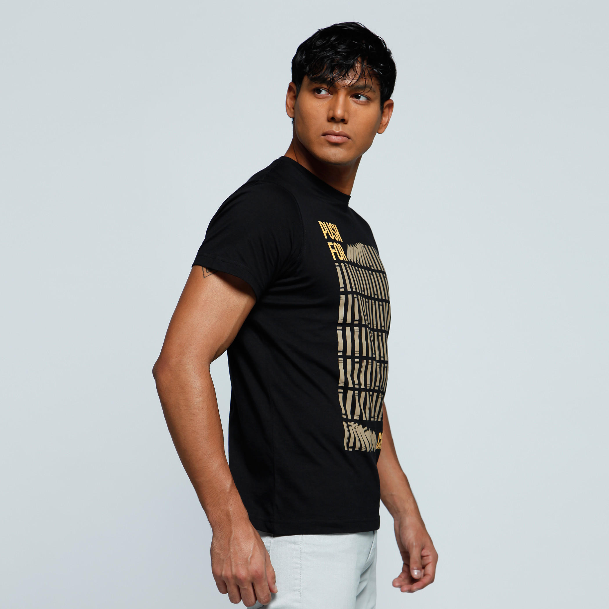 Printed T-Shirt with Crew Neck and Short Sleeves-men-clothing-tshirtsandpolos-tshirts-image-3