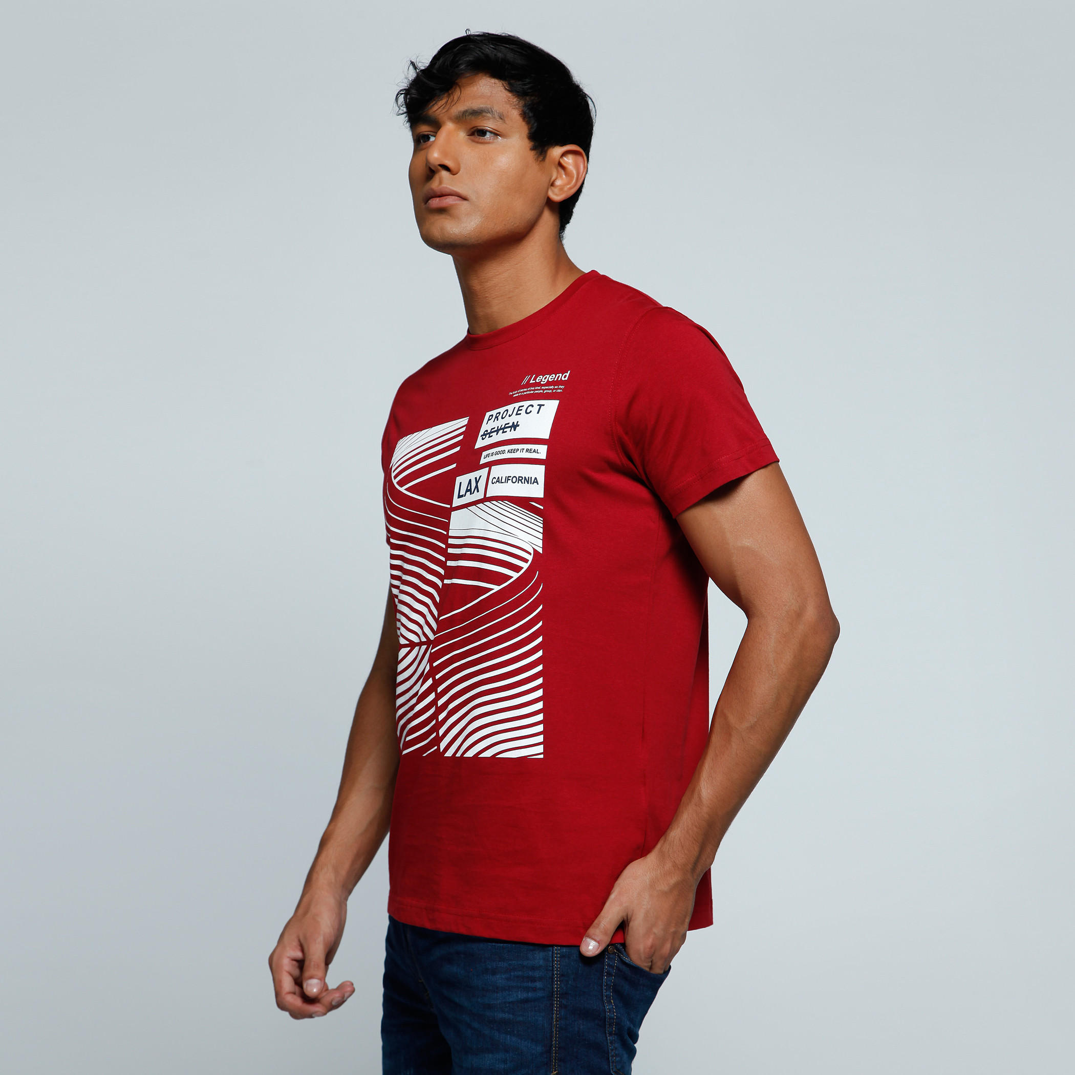 Printed T-Shirt with Crew Neck and Short Sleeves-men-clothing-tshirtsandpolos-tshirts-image-3