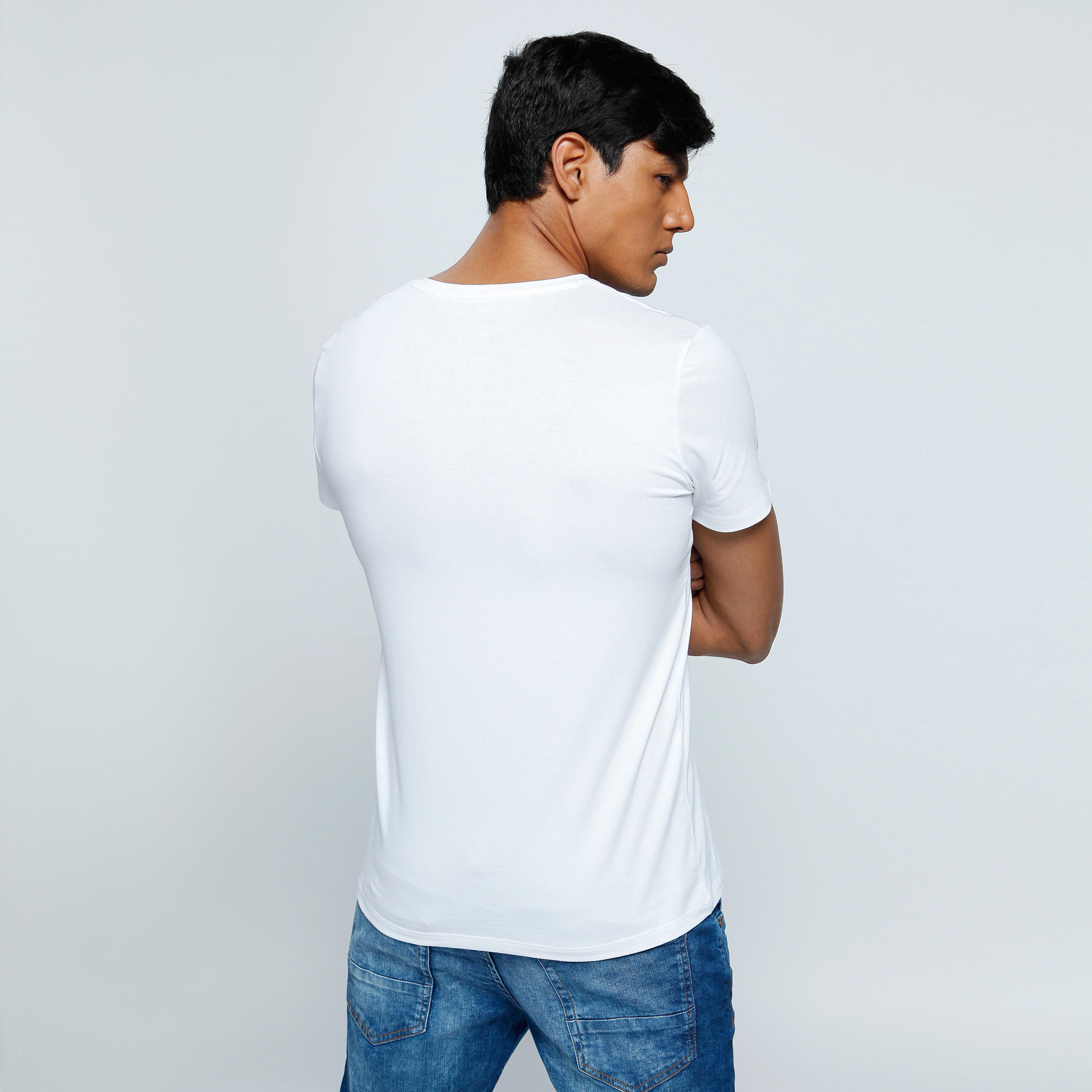 V-Neck T-Shirt with Short Sleeves-men-clothing-tshirtsandpolos-tshirts-image-2