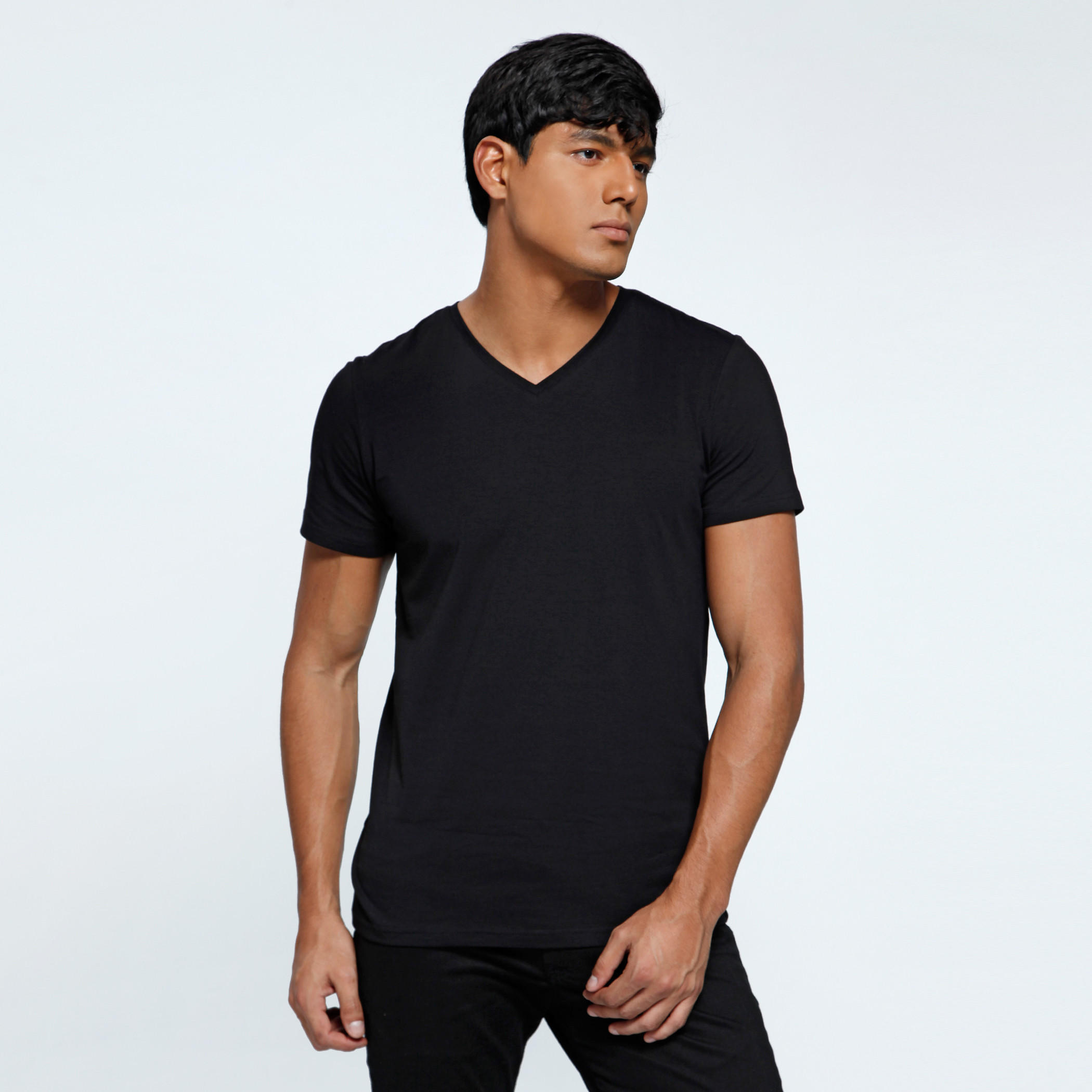 V-Neck T-Shirt with Short Sleeves-men-clothing-tshirtsandpolos-tshirts-image-5