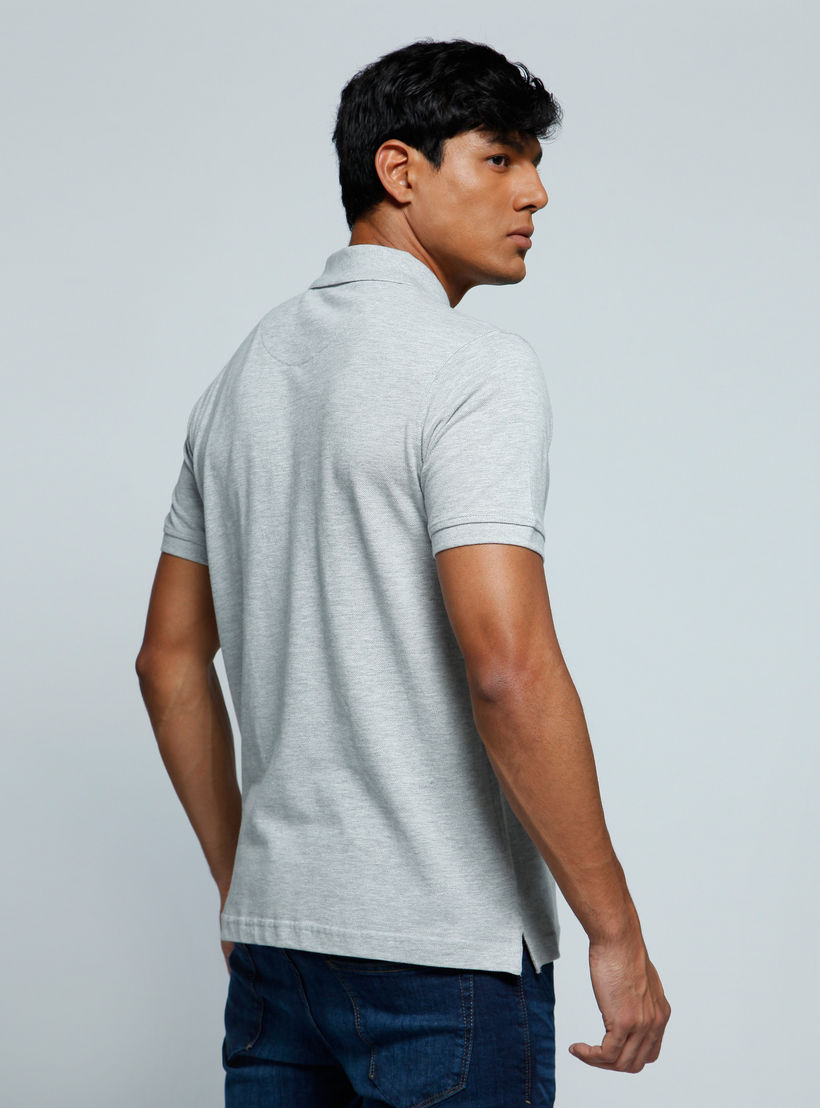 Polo Neck T-Shirt with Short Sleeves-men-clothing-tshirtsandpolos-polos-image-4