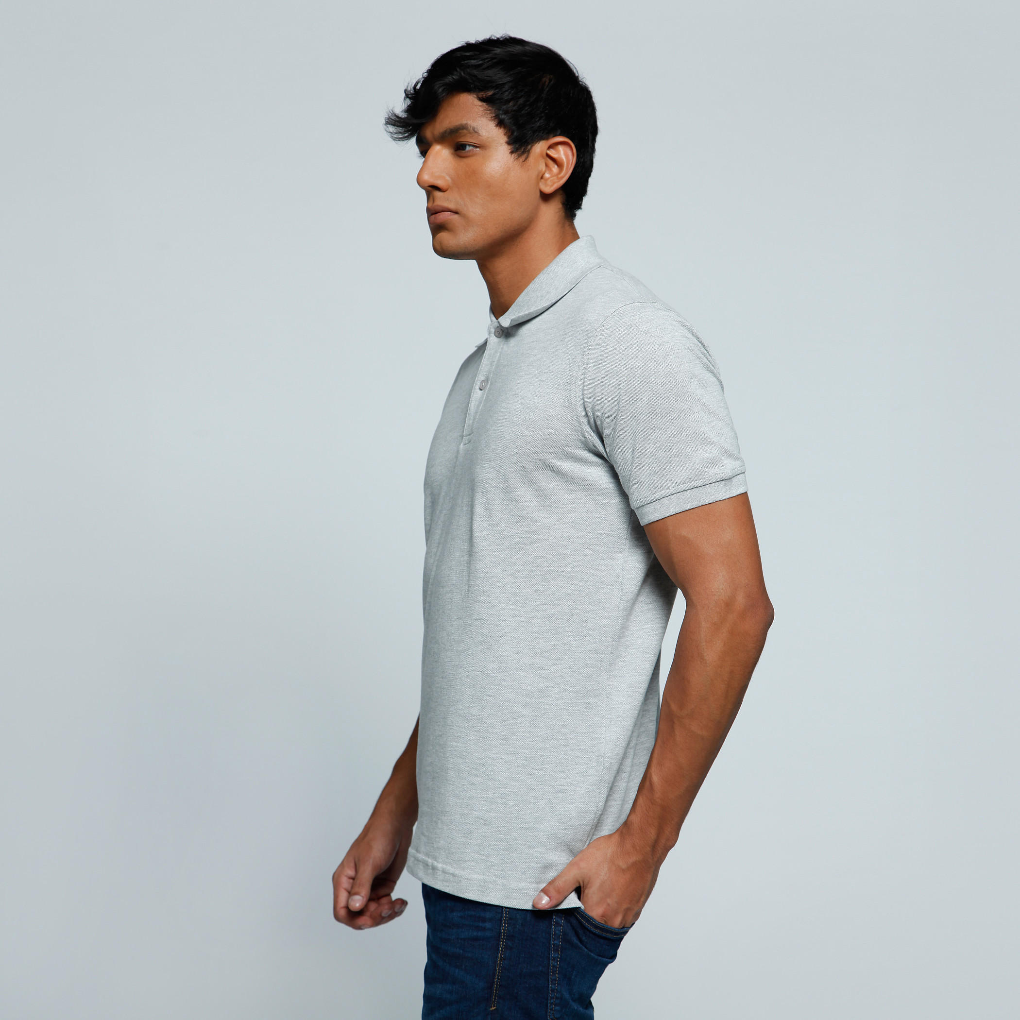 Polo Neck T-Shirt with Short Sleeves-men-clothing-tshirtsandpolos-polos-image-3