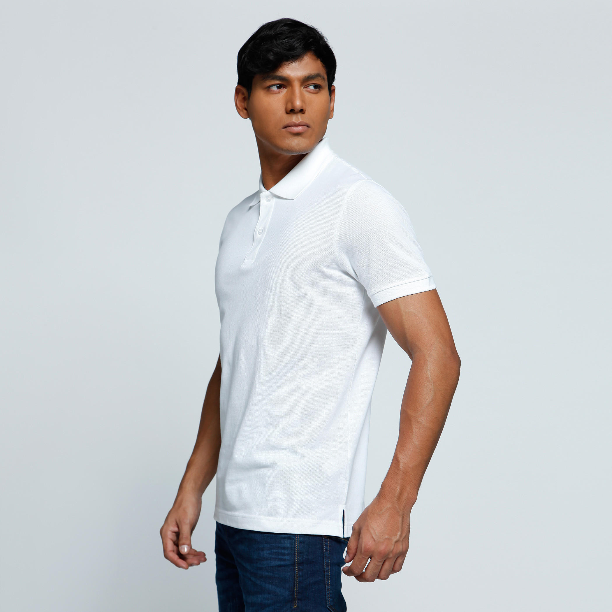 Polo Neck T-Shirt with Short Sleeves-men-clothing-tshirtsandpolos-tshirts-image-3