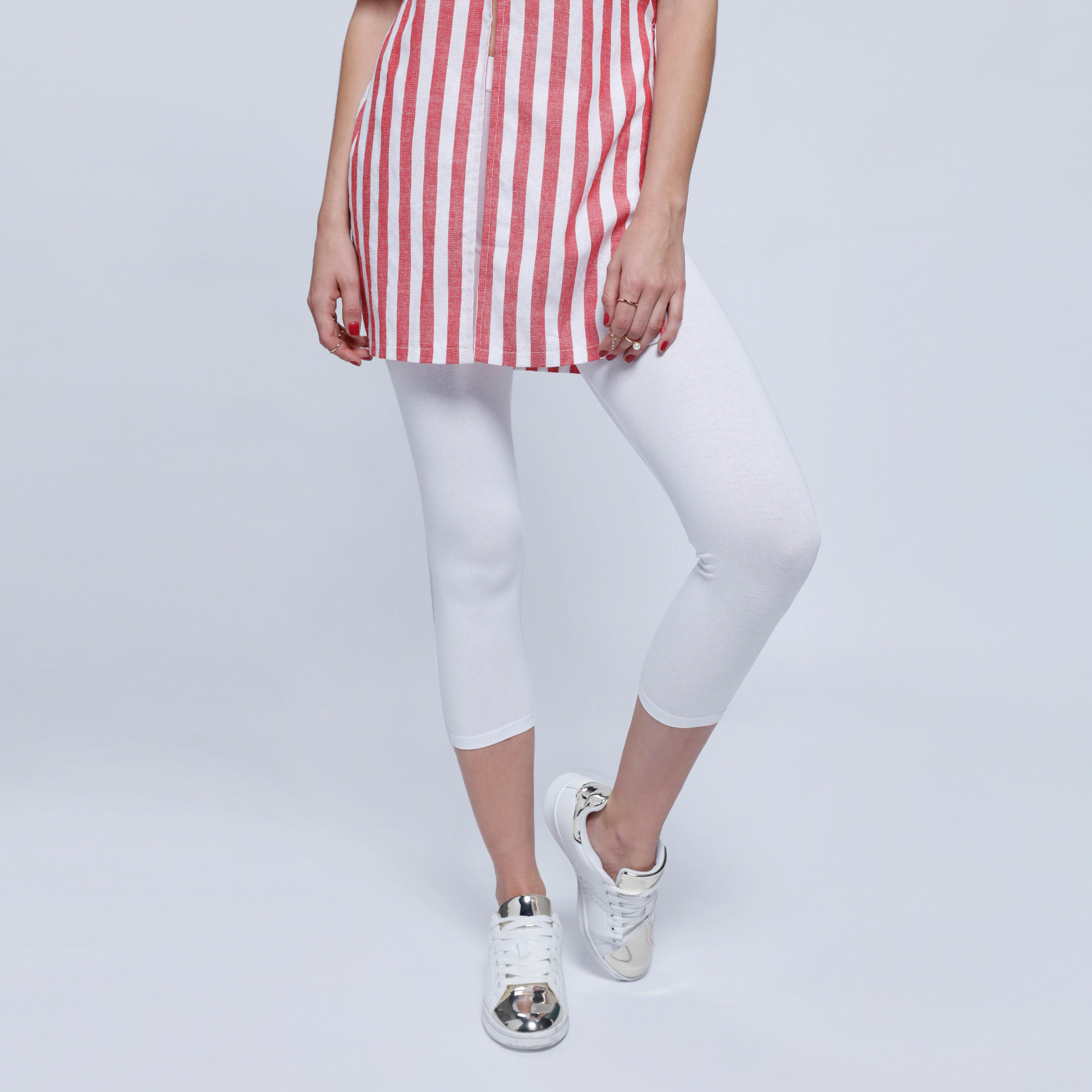 Leggings with Elasticised Waistband -women-clothing-bottoms-leggings-image-2