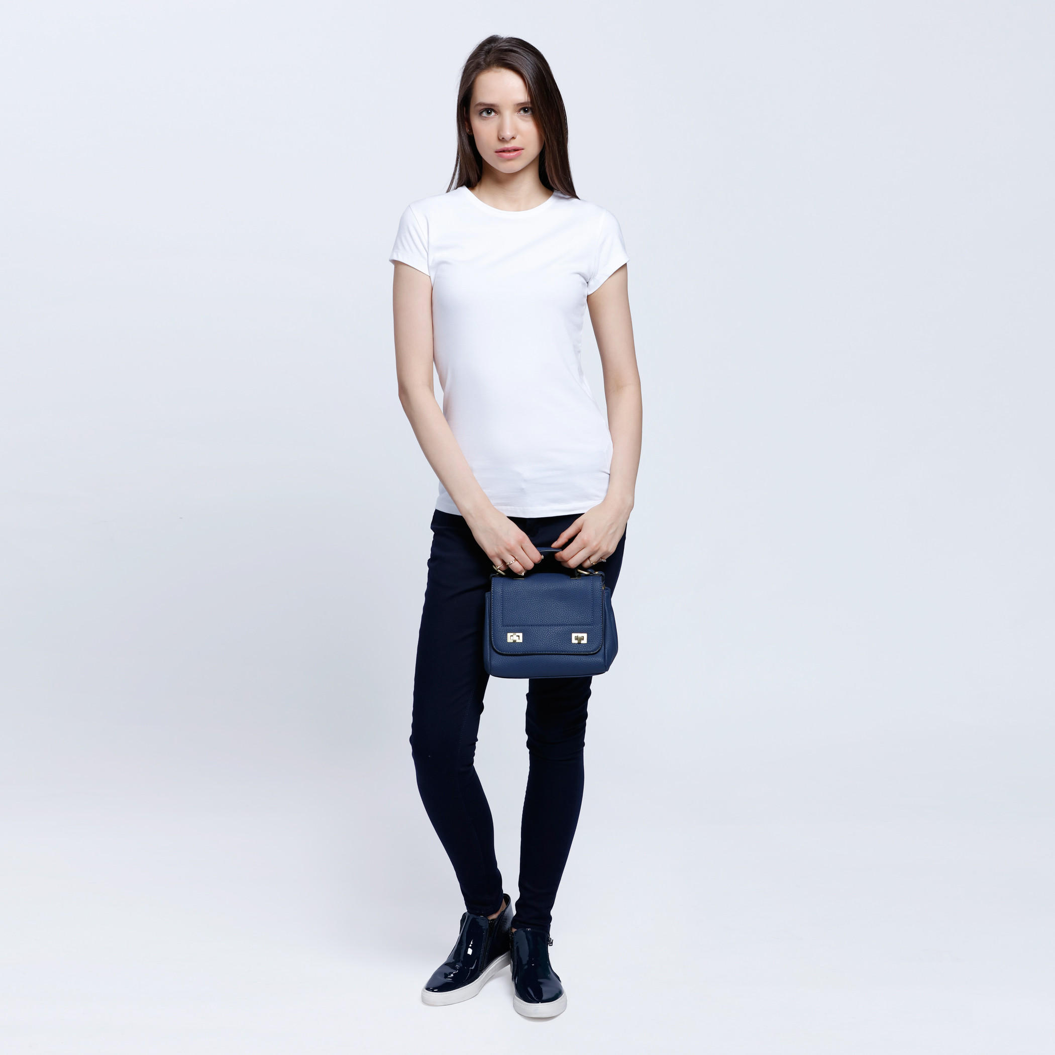 Solid Round Neck T-shirt-women-clothing-tshirts-image-5