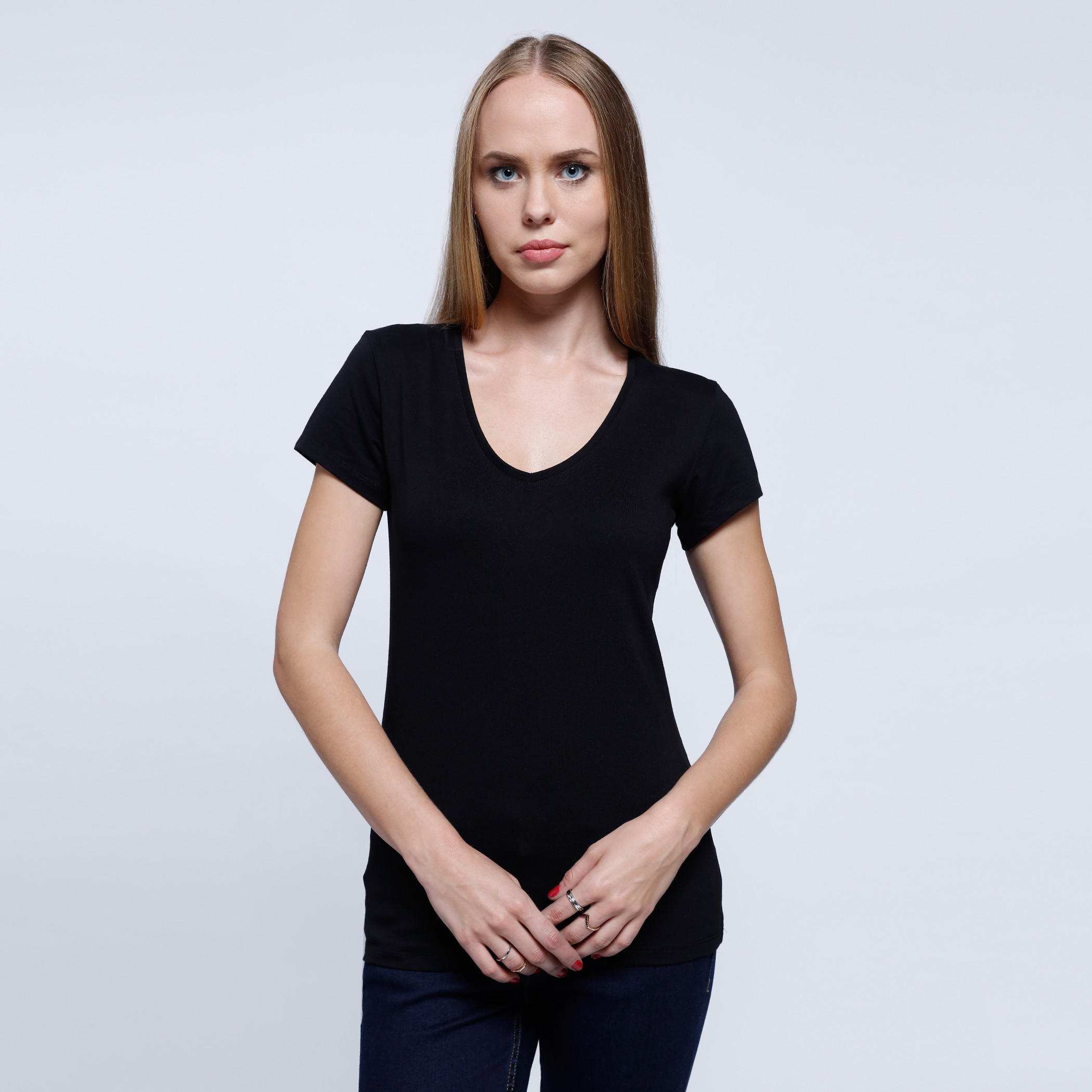 Round Neck Top with Short Sleeves-women-clothing-tshirts-image-1
