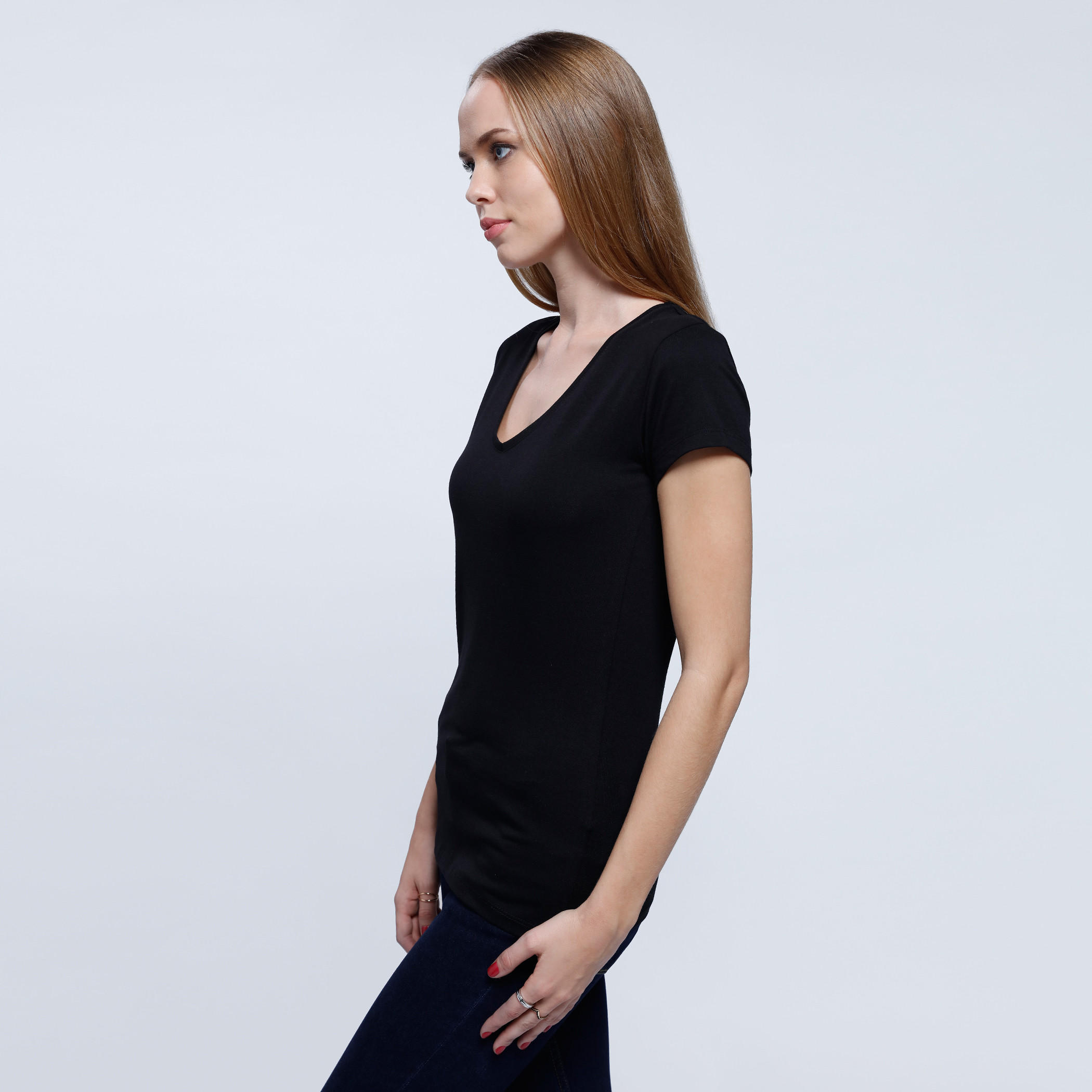 Round Neck Top with Short Sleeves-women-clothing-tshirts-image-3