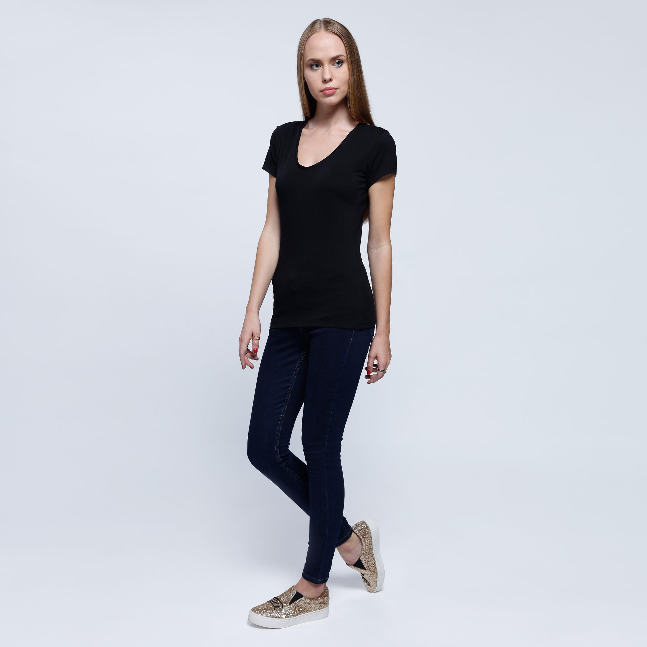 Round Neck Top with Short Sleeves-women-clothing-tshirts-image-5