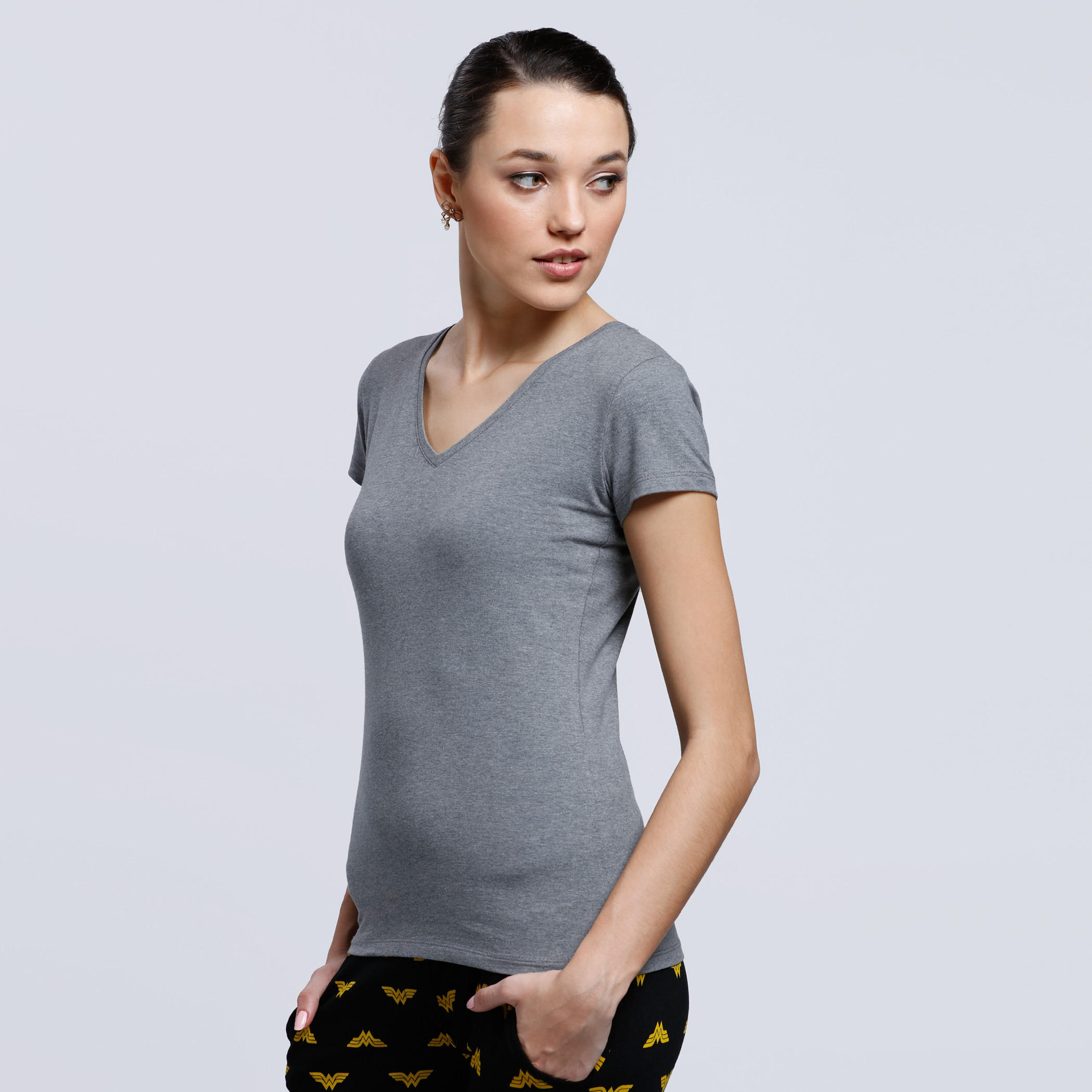 Short Sleeves T-Shirt with V-Neck-women-clothing-tshirts-image-3