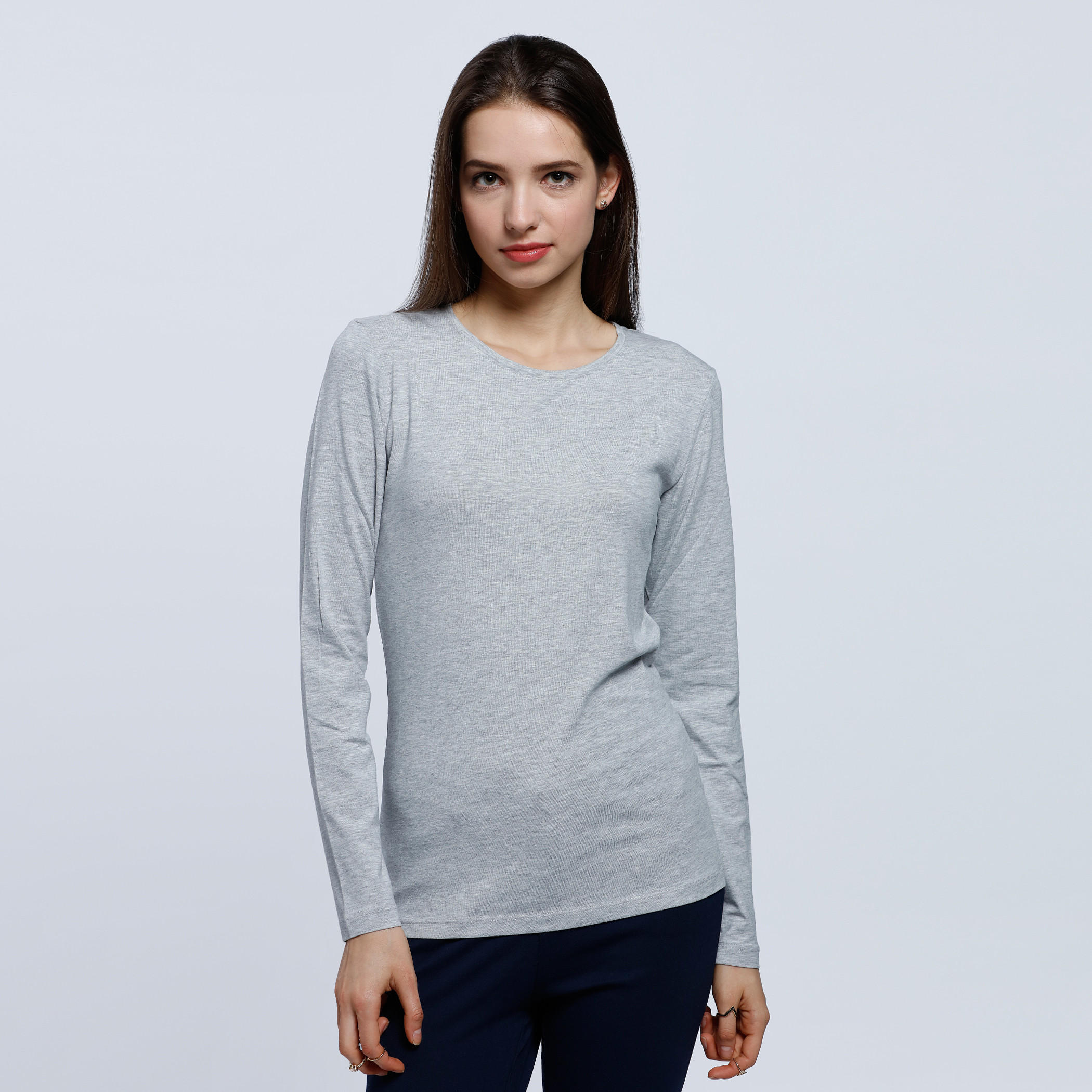 Long Sleeves Top with Round Neck-women-clothing-tshirts-image-5