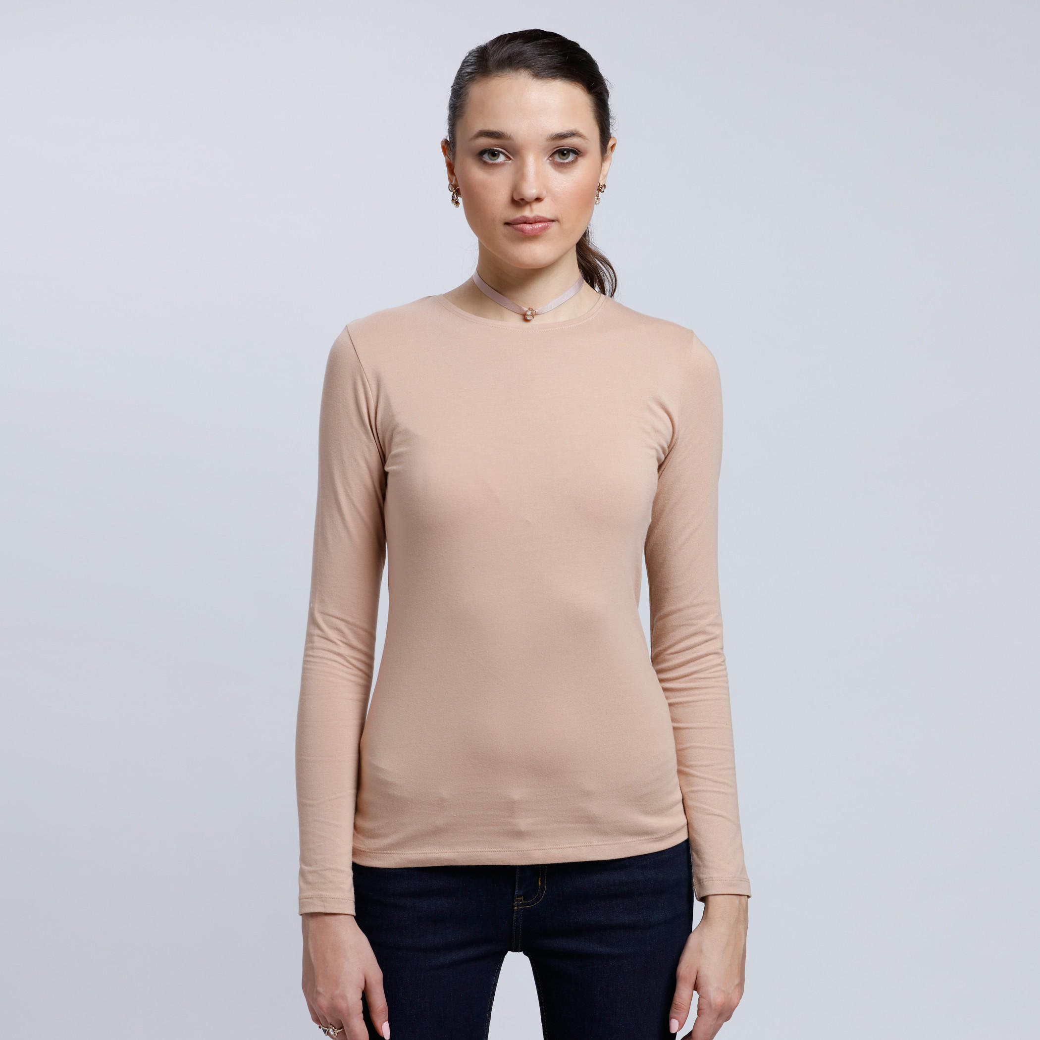 Long Sleeves T-Shirt with Crew Neck-women-clothing-tshirts-image-1