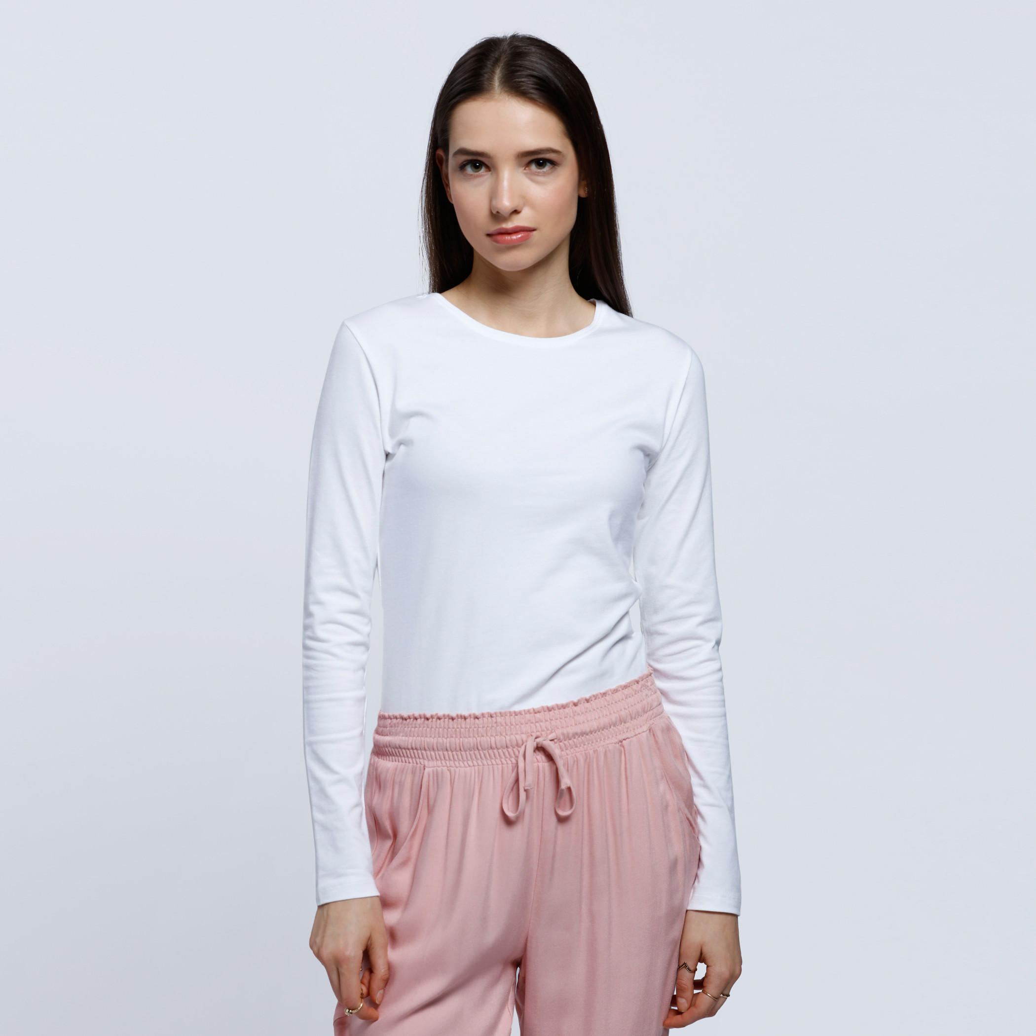 Long Sleeves T-Shirt with Round Neck-women-clothing-tshirts-image-1
