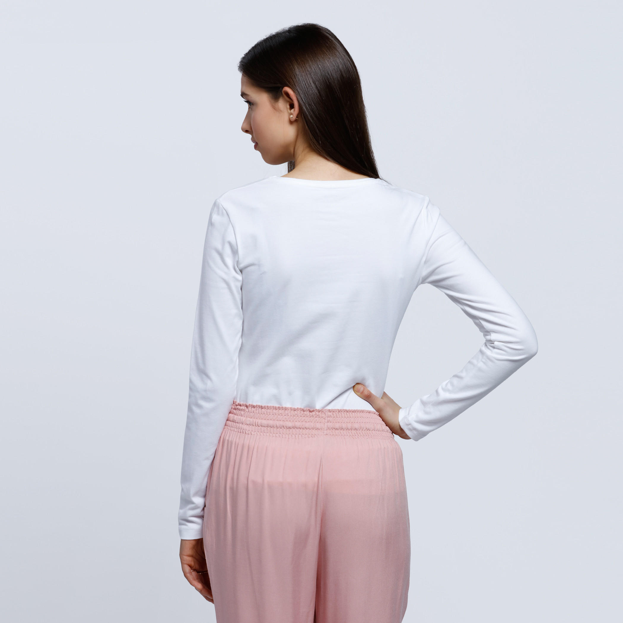 Long Sleeves T-Shirt with Round Neck-women-clothing-tshirts-image-2