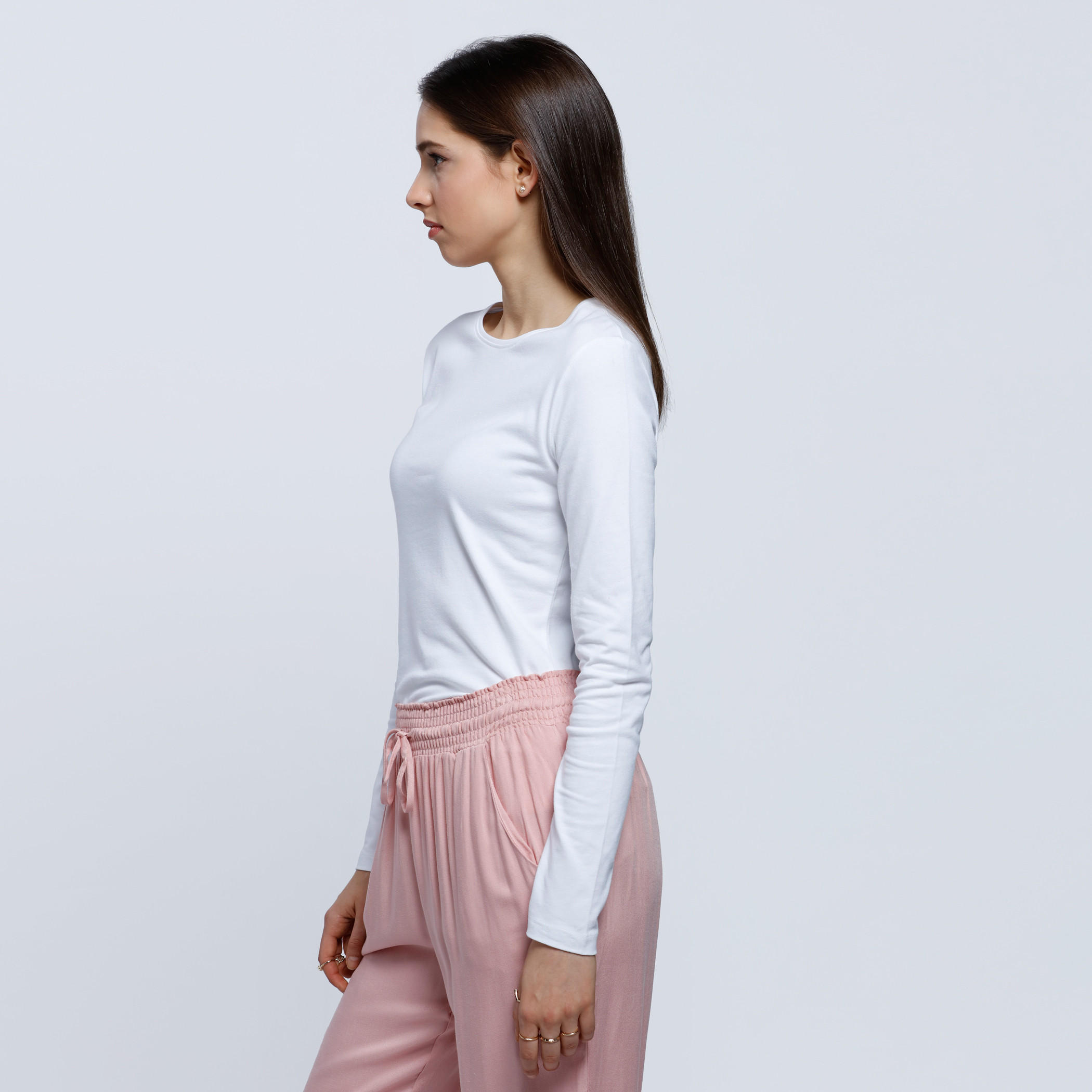 Long Sleeves T-Shirt with Round Neck-women-clothing-tshirts-image-3