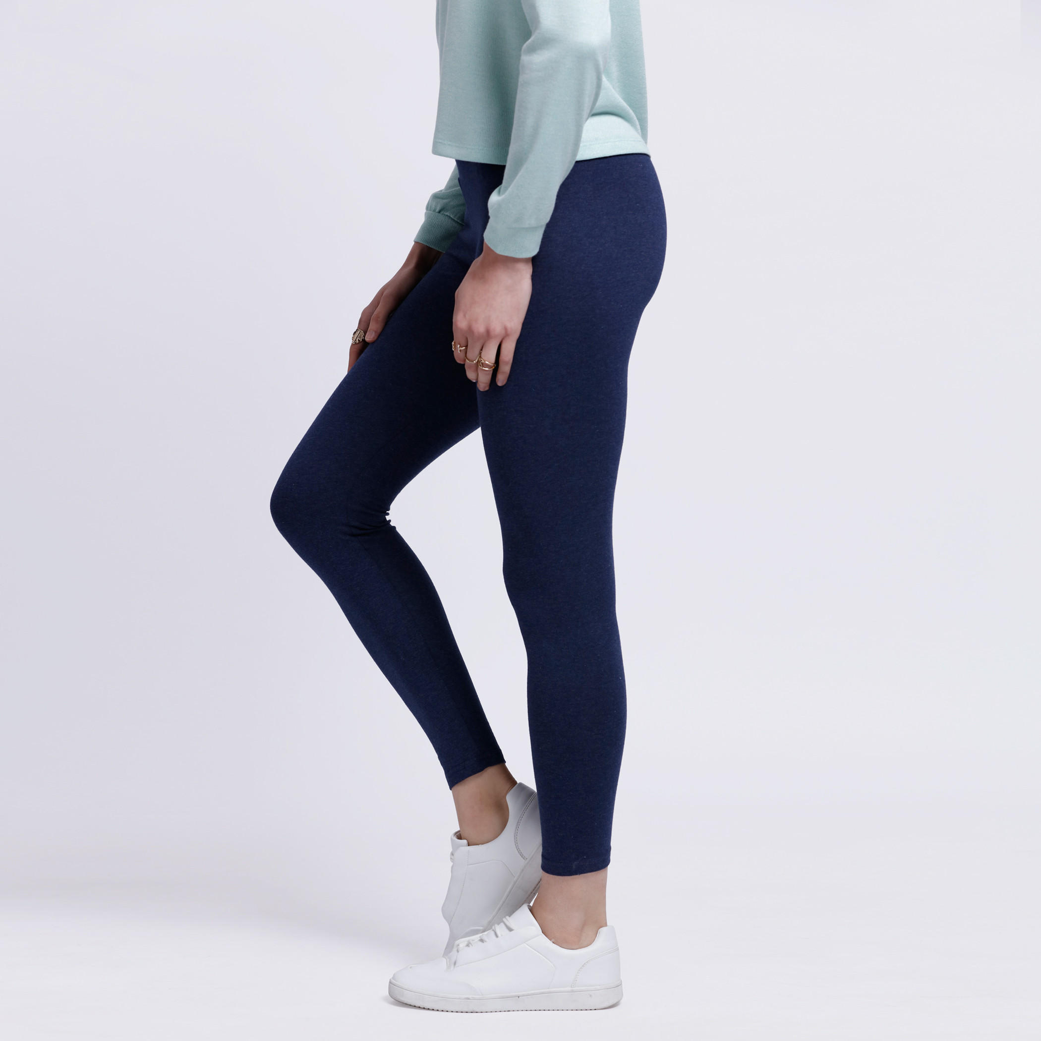 Full Length Tights with Elasticised Waistband-women-clothing-bottoms-leggings-image-3