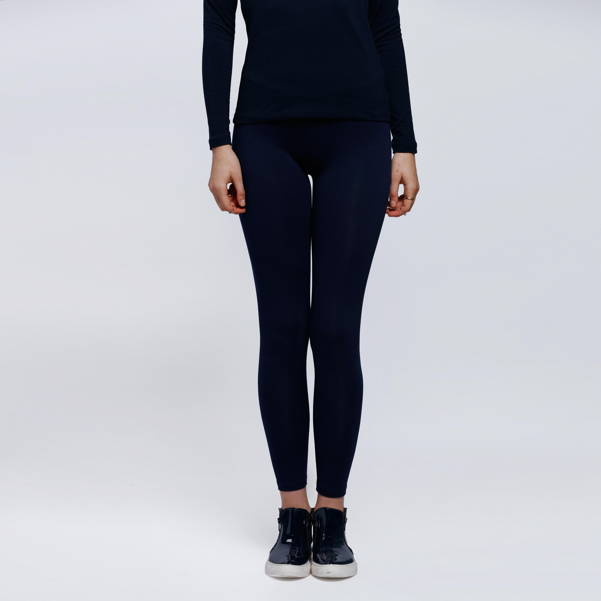 Full Length Leggings with Elasticised Waistband-women-clothing-bottoms-leggings-image-1