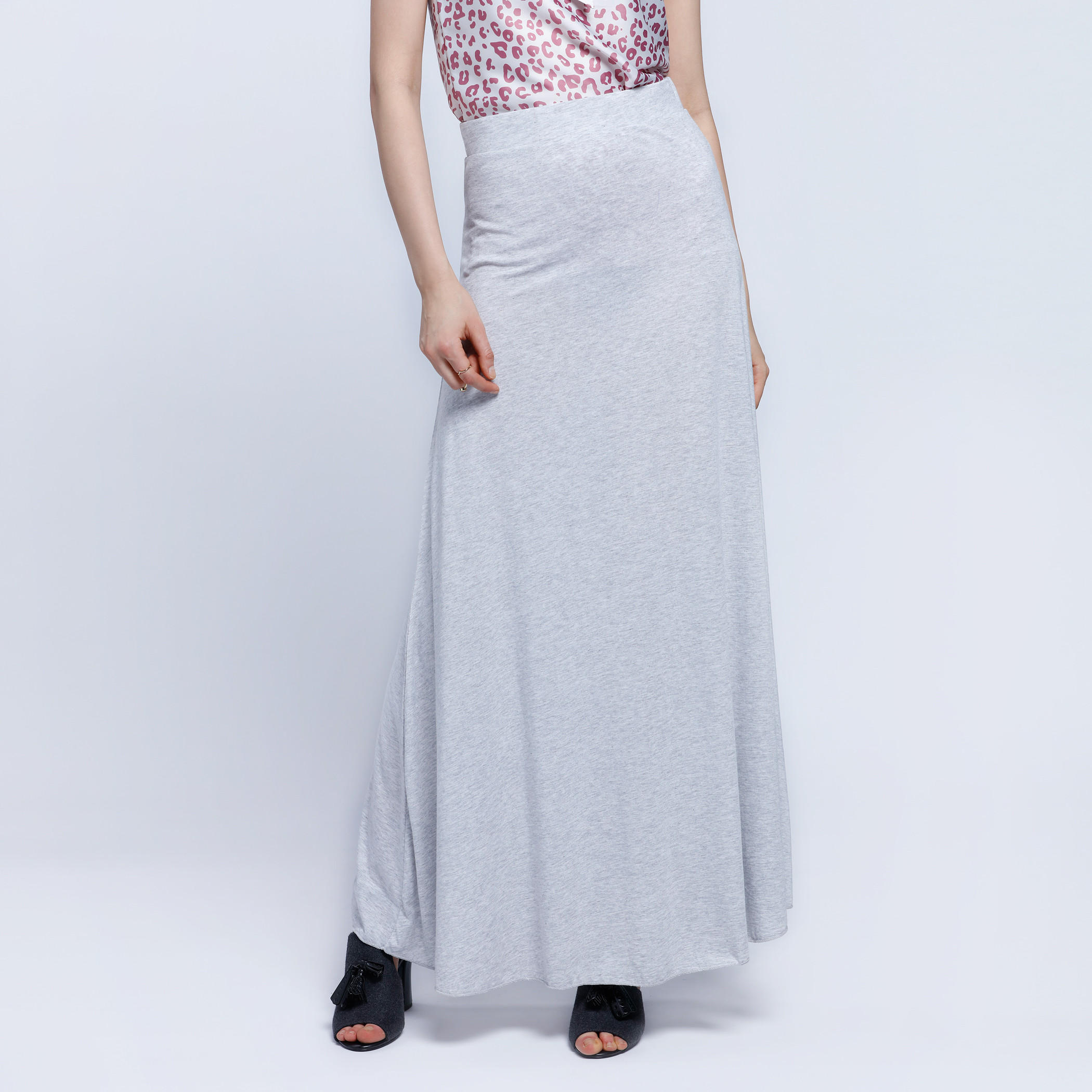 تنورة طويلة بخصر مطاطي-women-clothing-bottoms-skirts-image-1