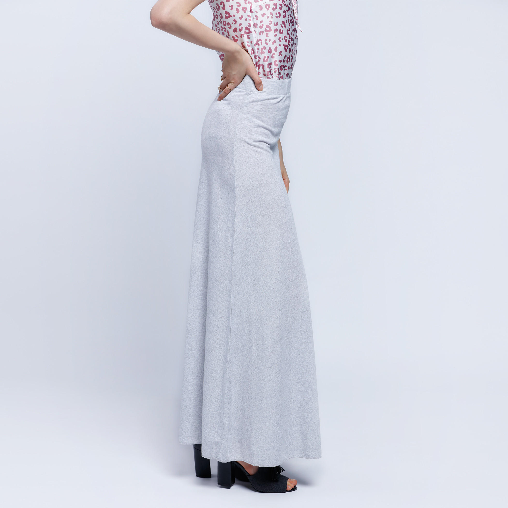 تنورة طويلة بخصر مطاطي-women-clothing-bottoms-skirts-image-3
