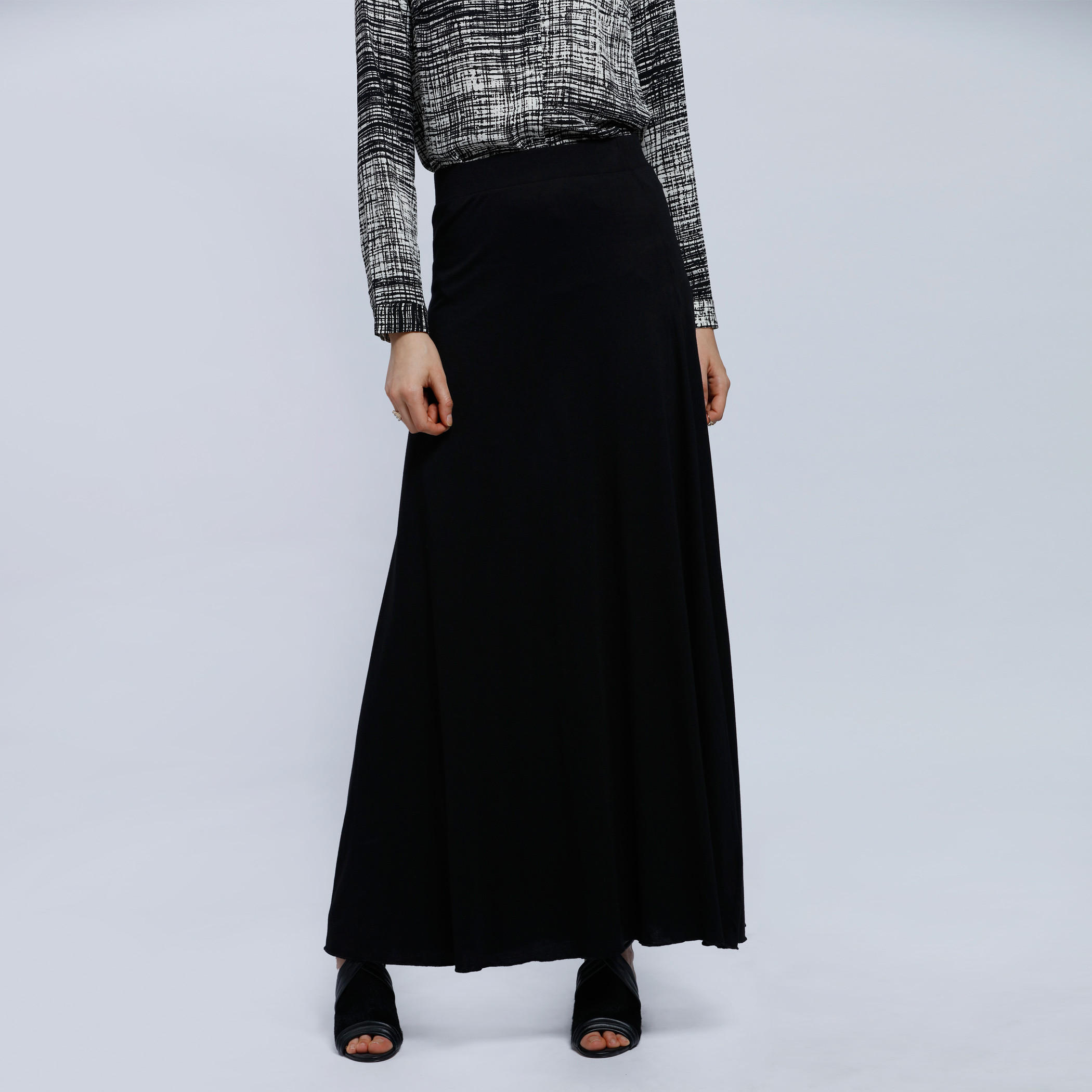 تنورة طويلة بخصر مطاطي-women-clothing-bottoms-skirts-image-5