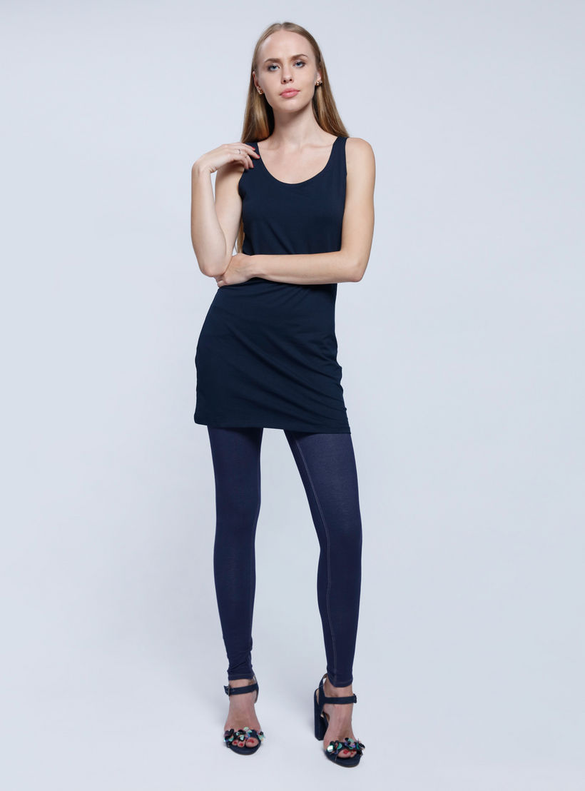 Sleeves Long Top with Round Neck-women-clothing-tshirts-image-1