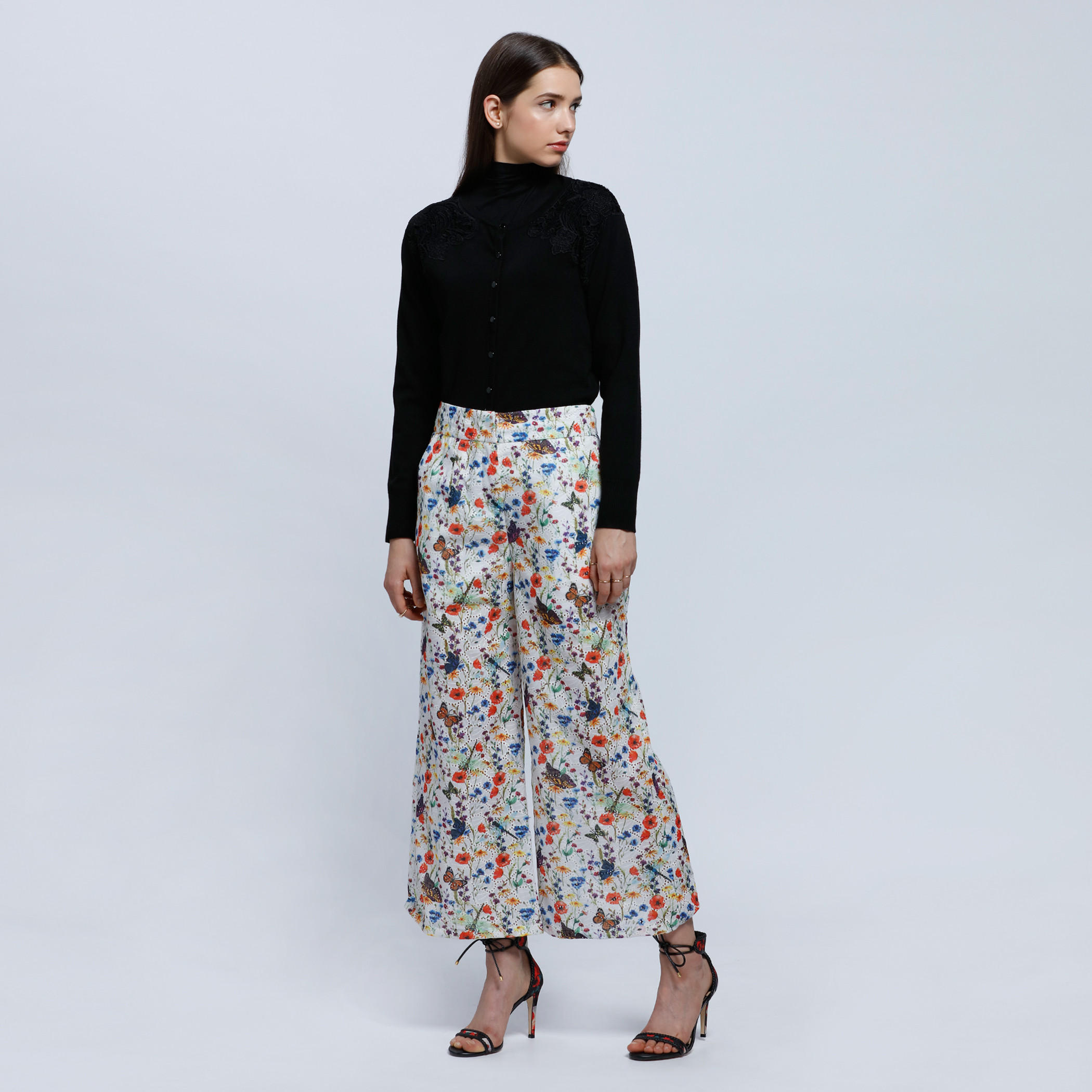 Embroidered T-Shirt with Long Sleeves and Turtle Neck-women-clothing-tshirts-image-5