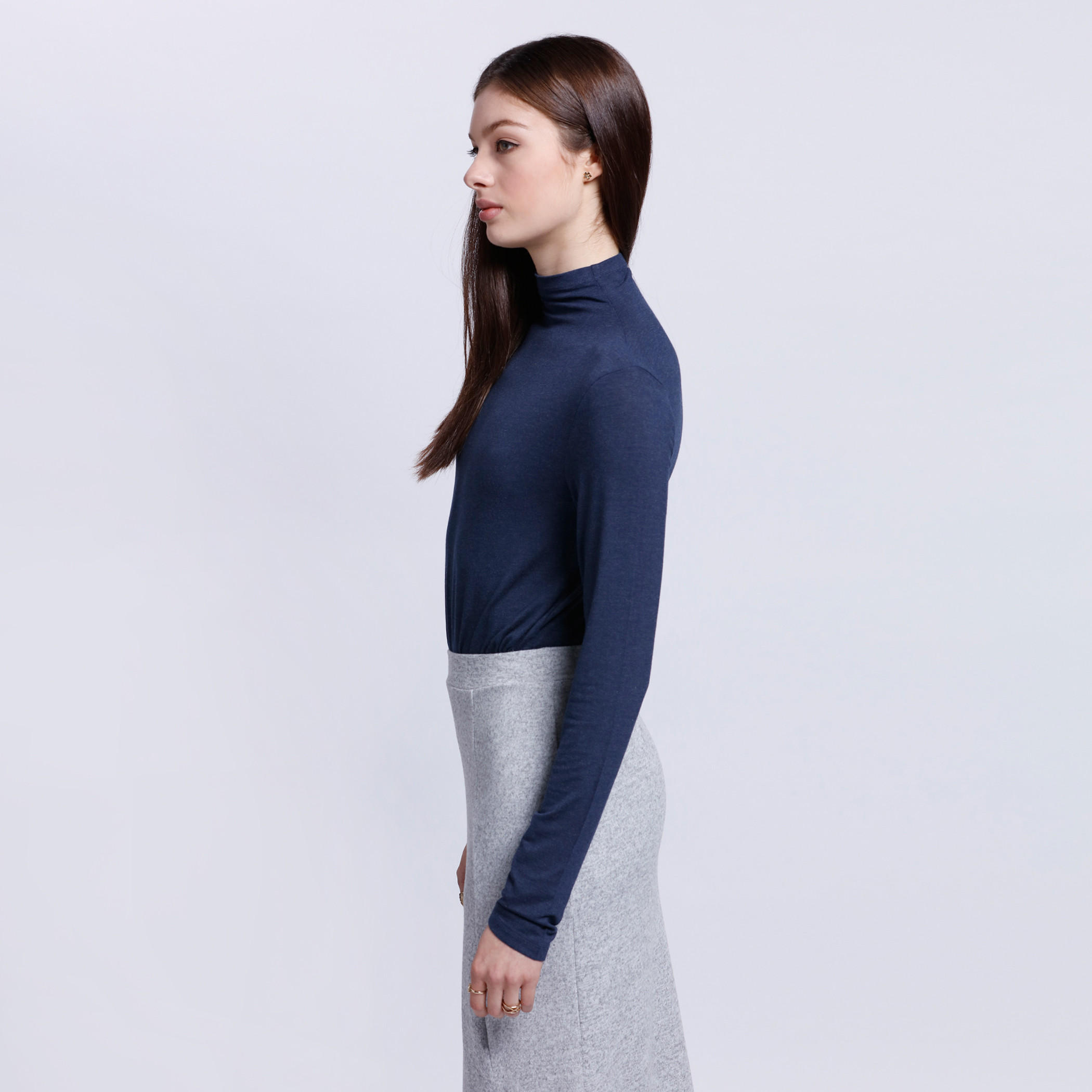 Turtle Neck T-Shirt with Long Sleeves-women-clothing-tshirts-image-3