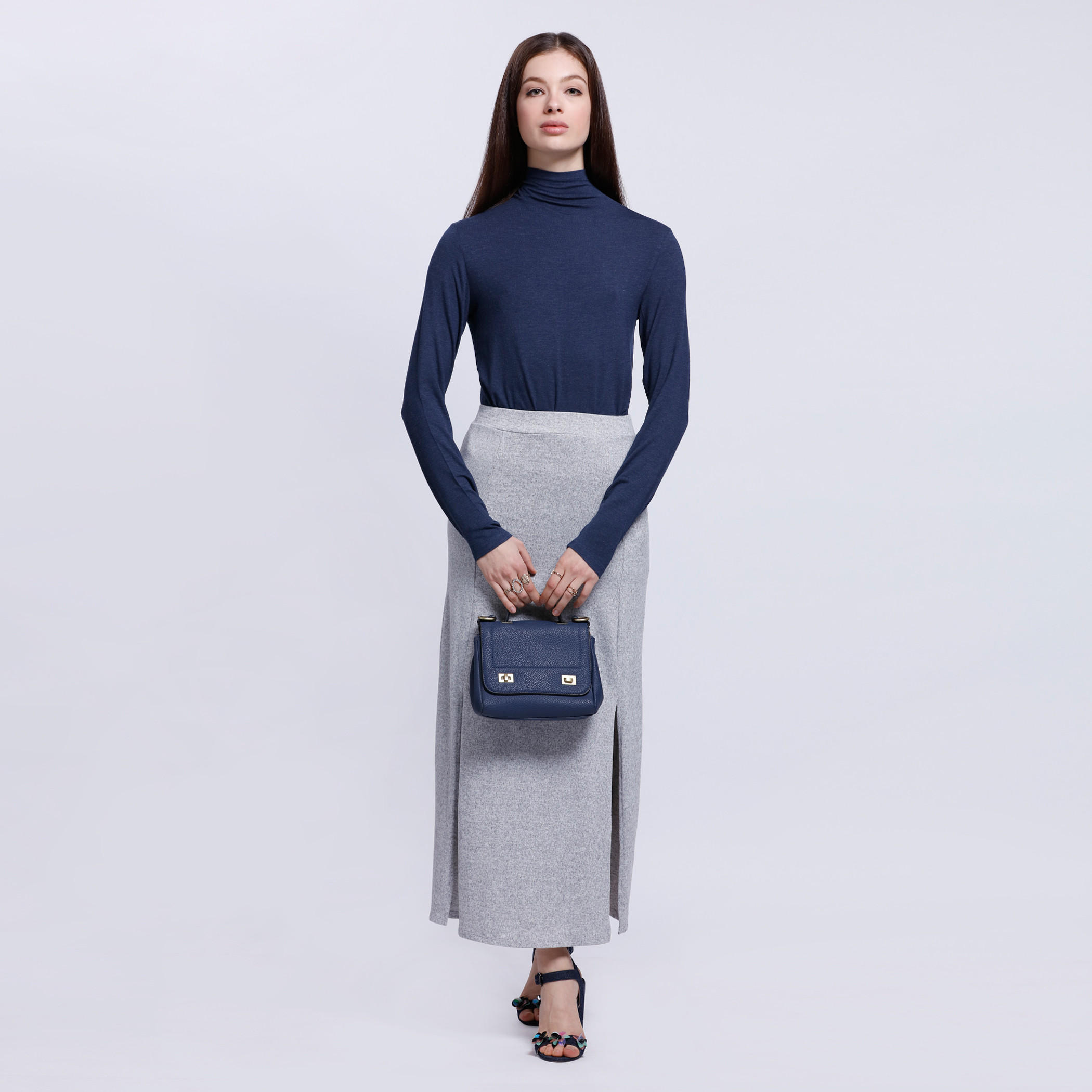 Turtle Neck T-Shirt with Long Sleeves-women-clothing-tshirts-image-1