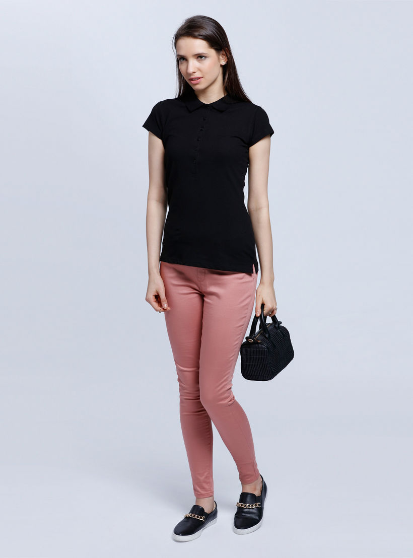 Solid Polo T-shirt-women-clothing-tshirts-image-1