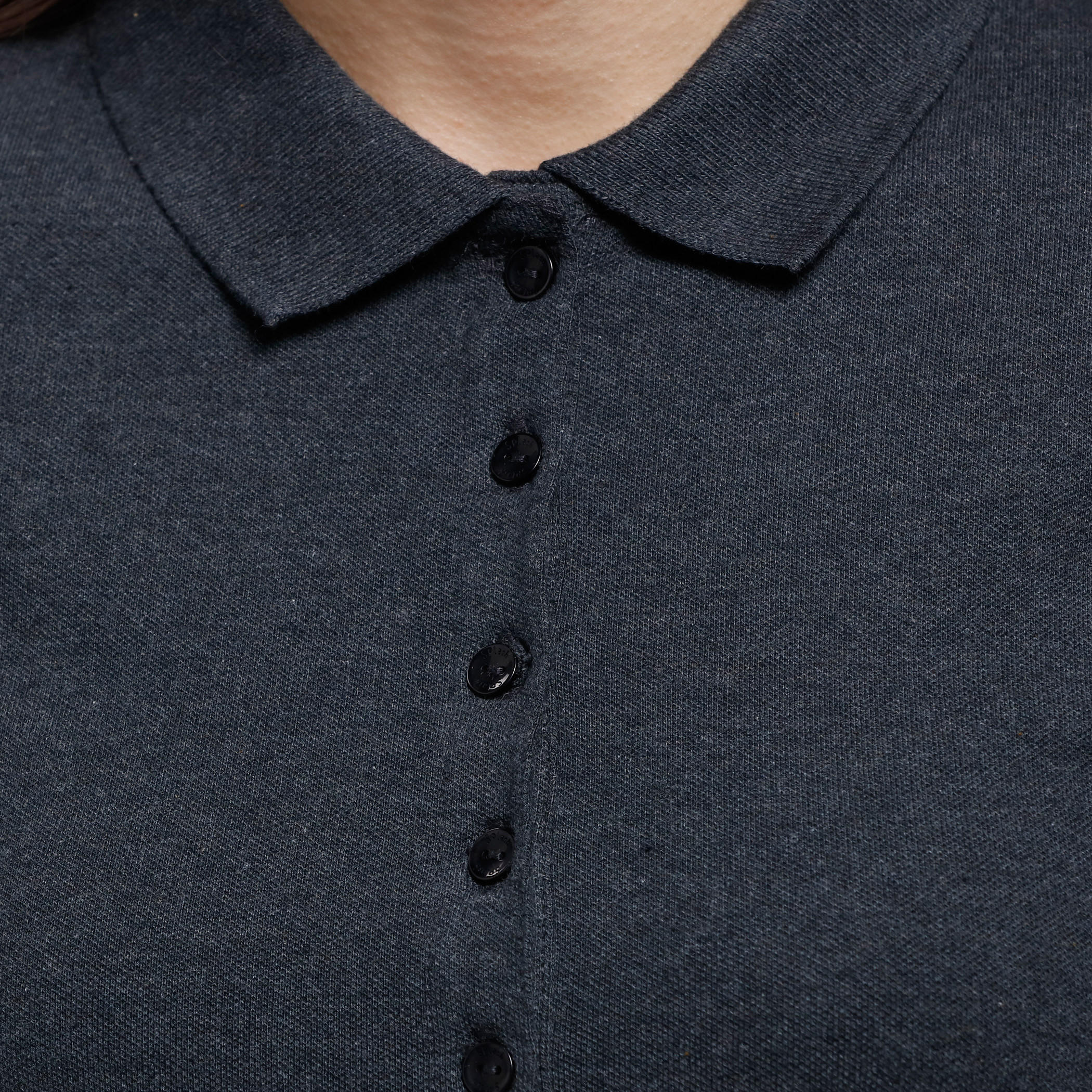 Polo Neck T-Shirt with Short Sleeves -women-clothing-tshirts-image-4