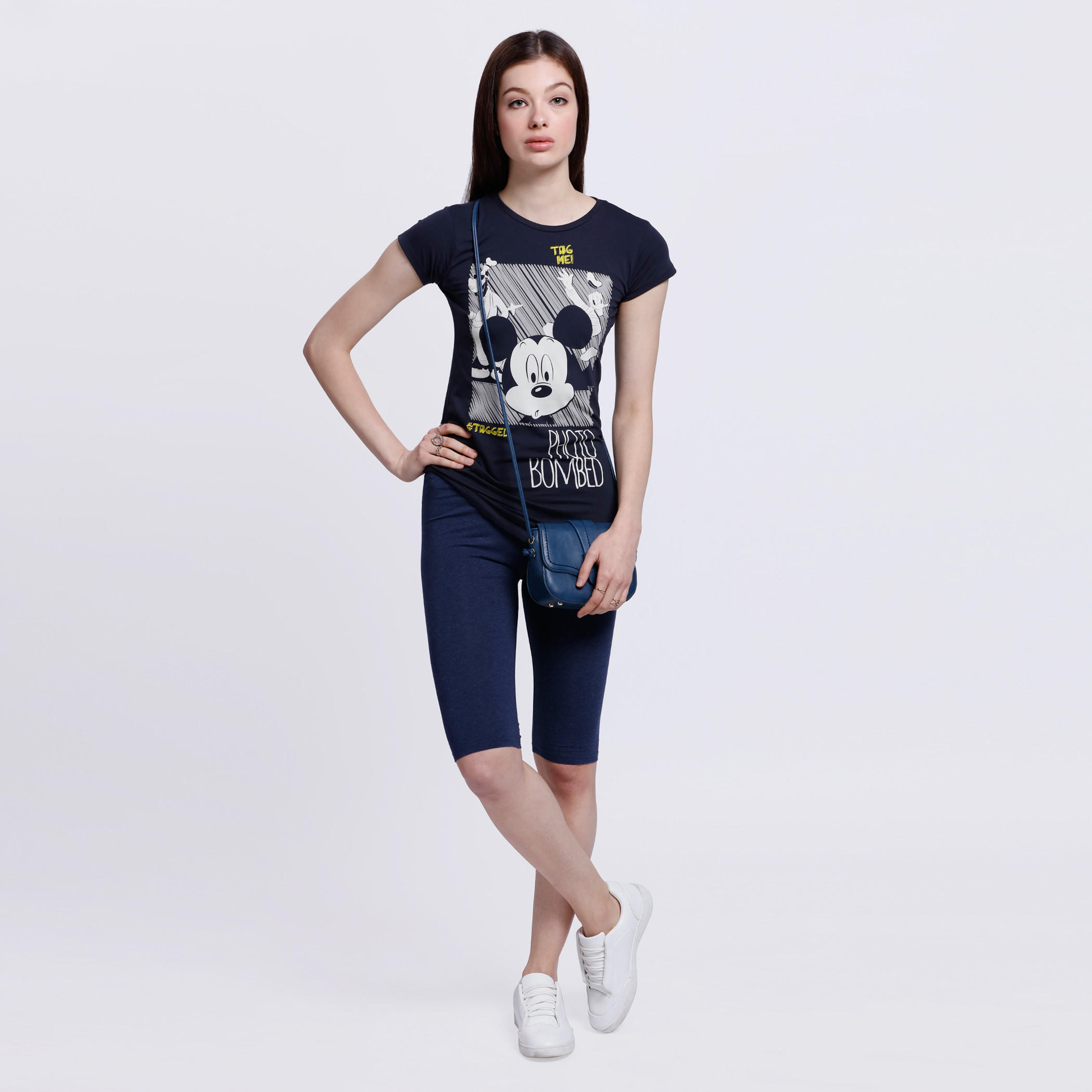 Knee Length Capri Tights-women-clothing-bottoms-leggings-image-1