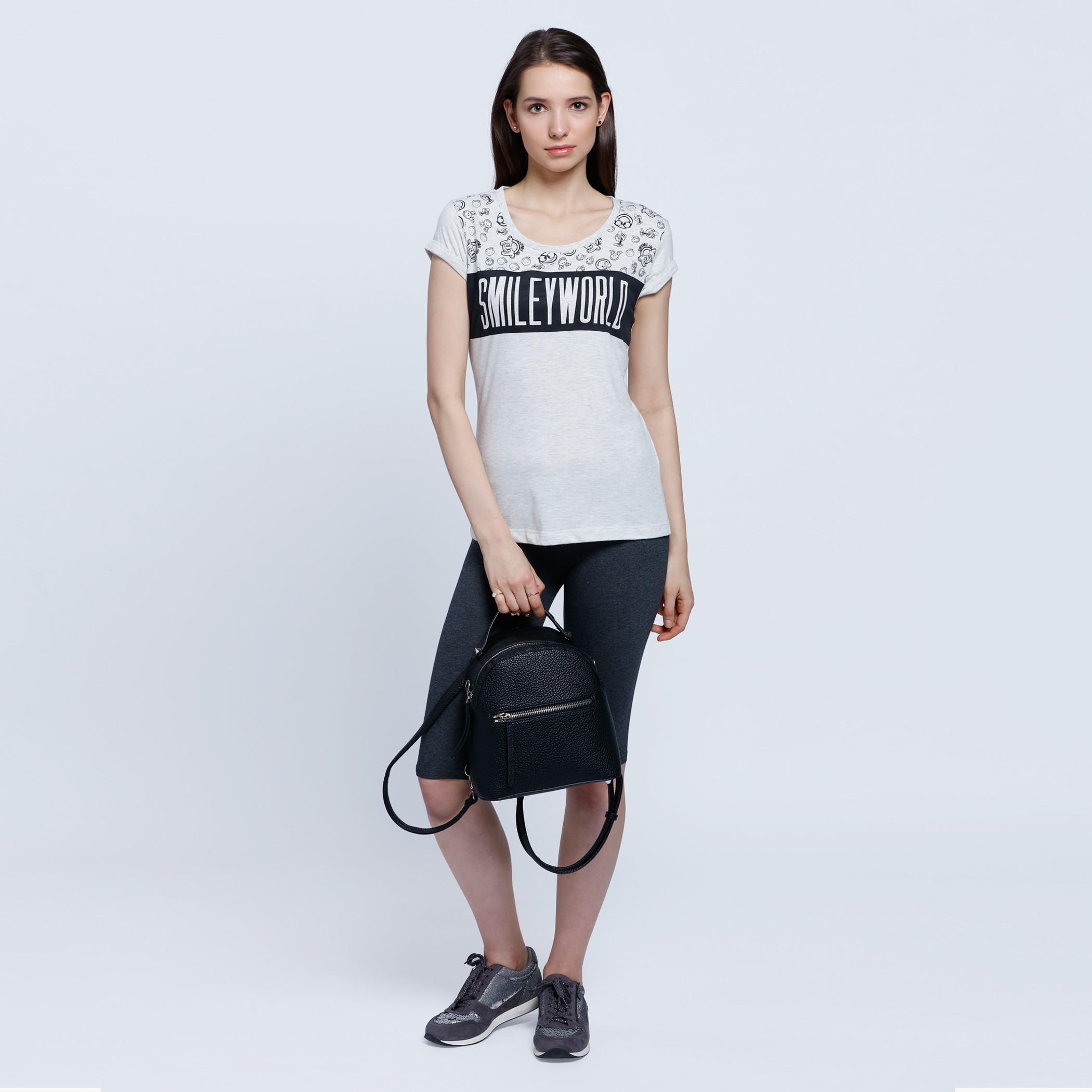 Knee Length Leggings with Elasticised Waistband-women-clothing-bottoms-leggings-image-5