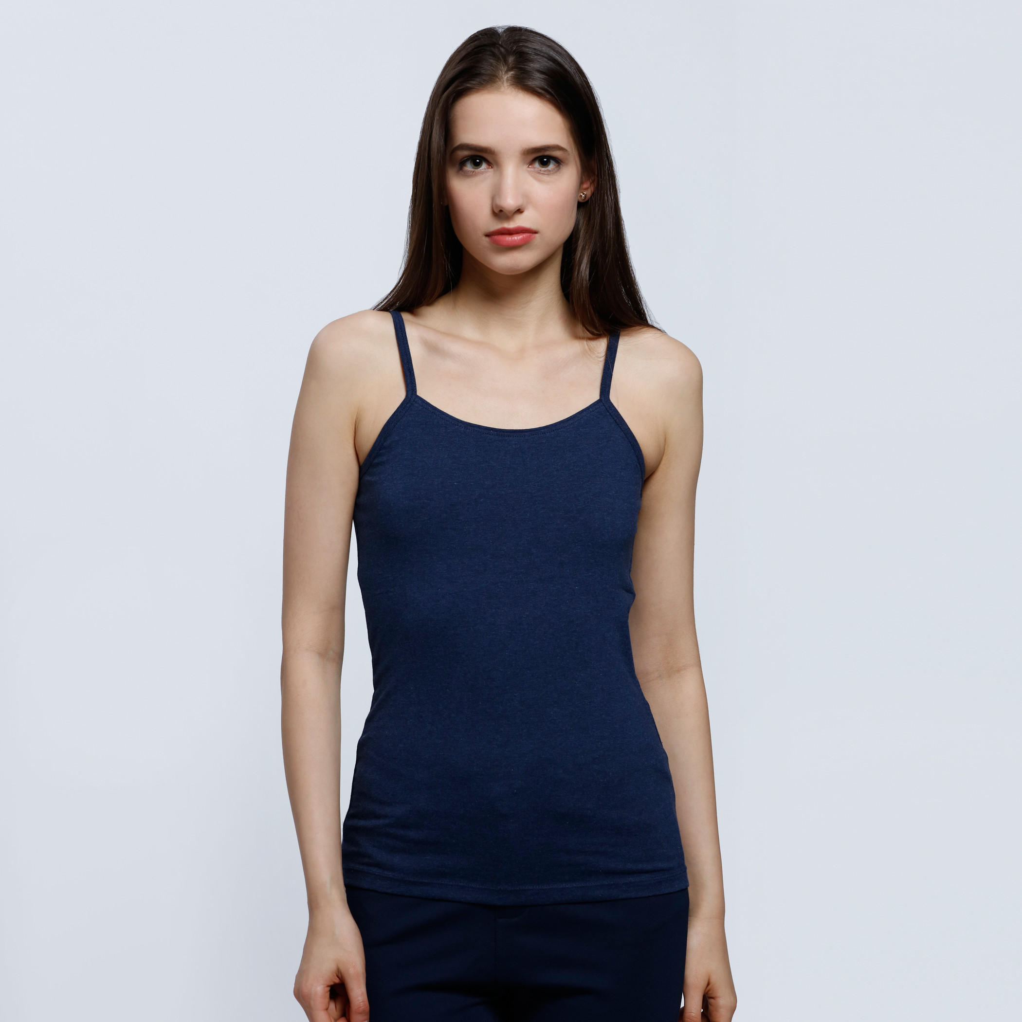 Spaghetti Top with Round Neck-women-clothing-tshirts-image-1