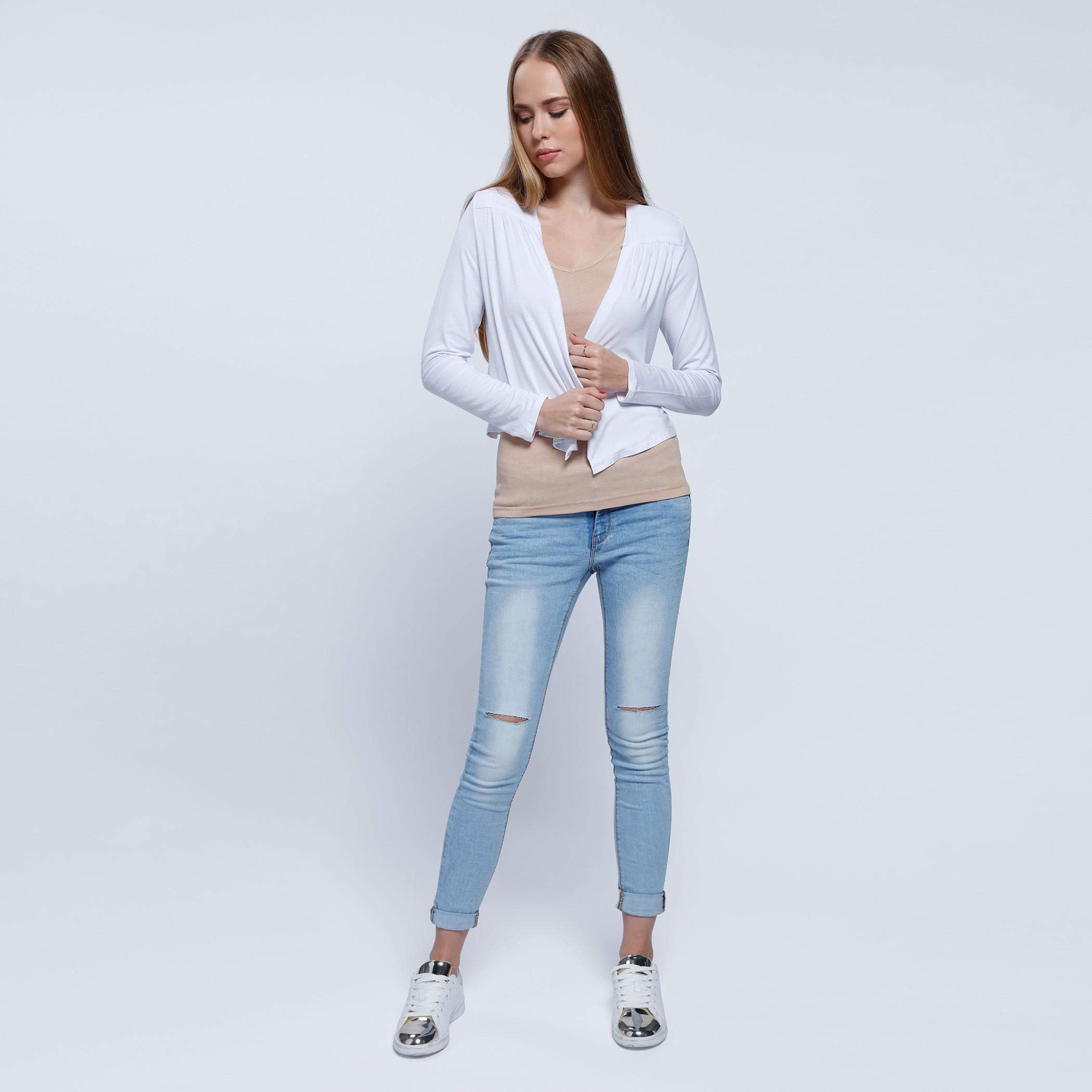 Sleeveless V-Neck Vest-women-clothing-tshirts-image-5