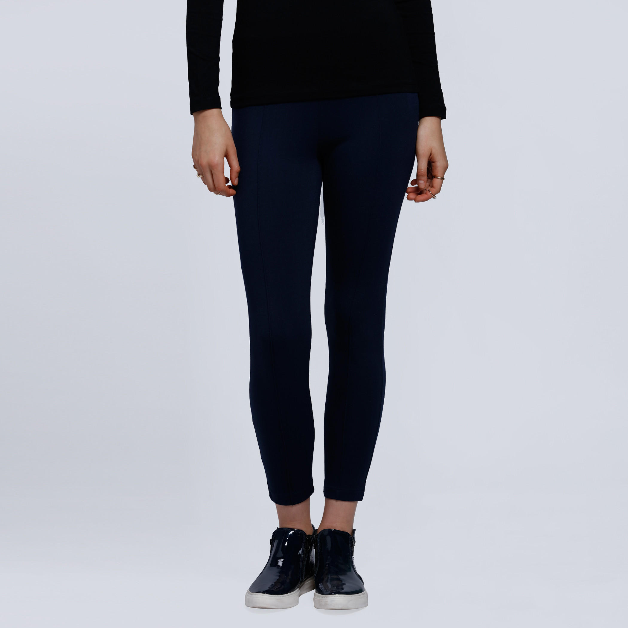 Full Length Leggings with Elasticised Waistband-women-clothing-bottoms-leggings-image-1
