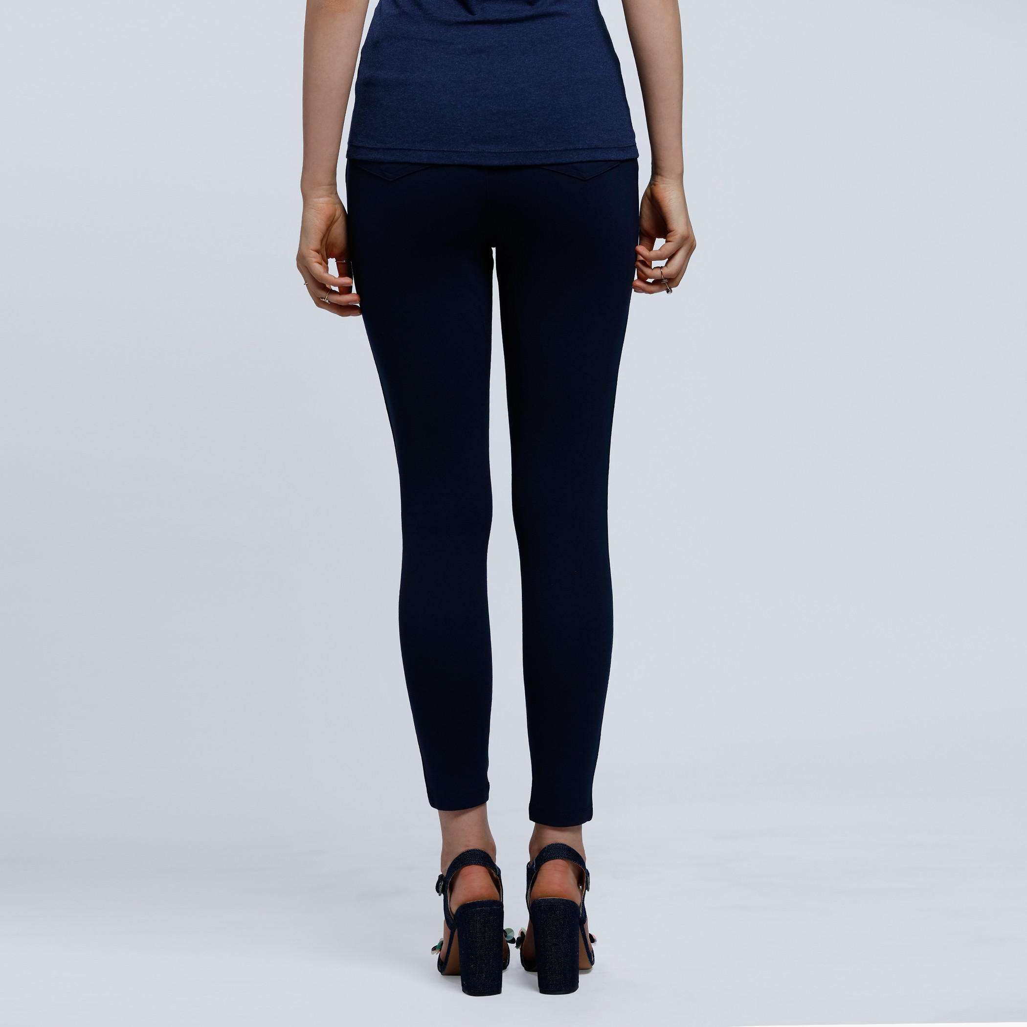 Full Length Leggings with Elasticised Waistband-women-clothing-bottoms-trousers-image-2